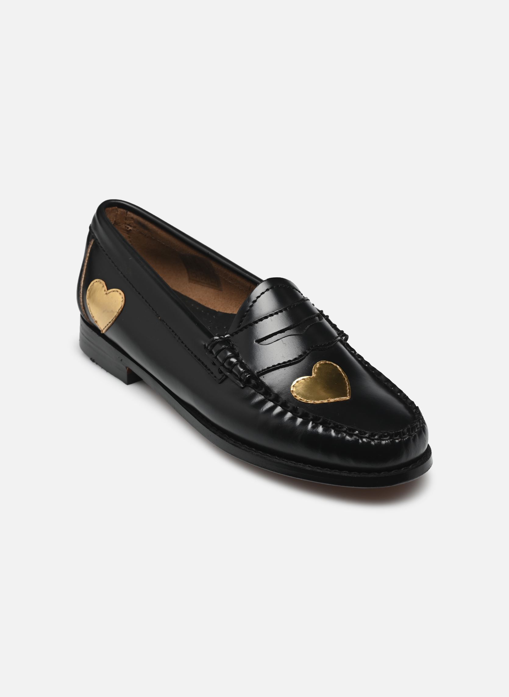 Mocasines WEEJUN WMN Penny Love mujer negro G.H. Bass Mocasines WEEJUN WMN Penny Love mujer negro BLACK LTHR W/GOLD