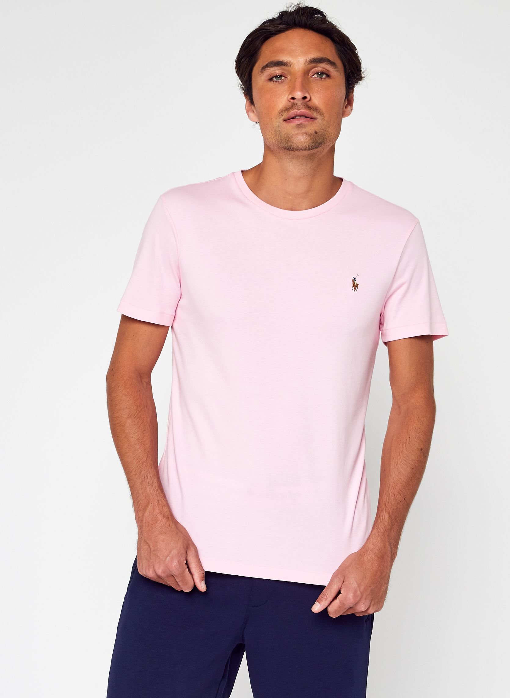 T-shirts T-Shirt Pima Coton Polo Player NPU heren roze Polo Ralph Lauren T-shirts T-Shirt Pima Coton Polo Player NPU heren roze CARMEL PINK