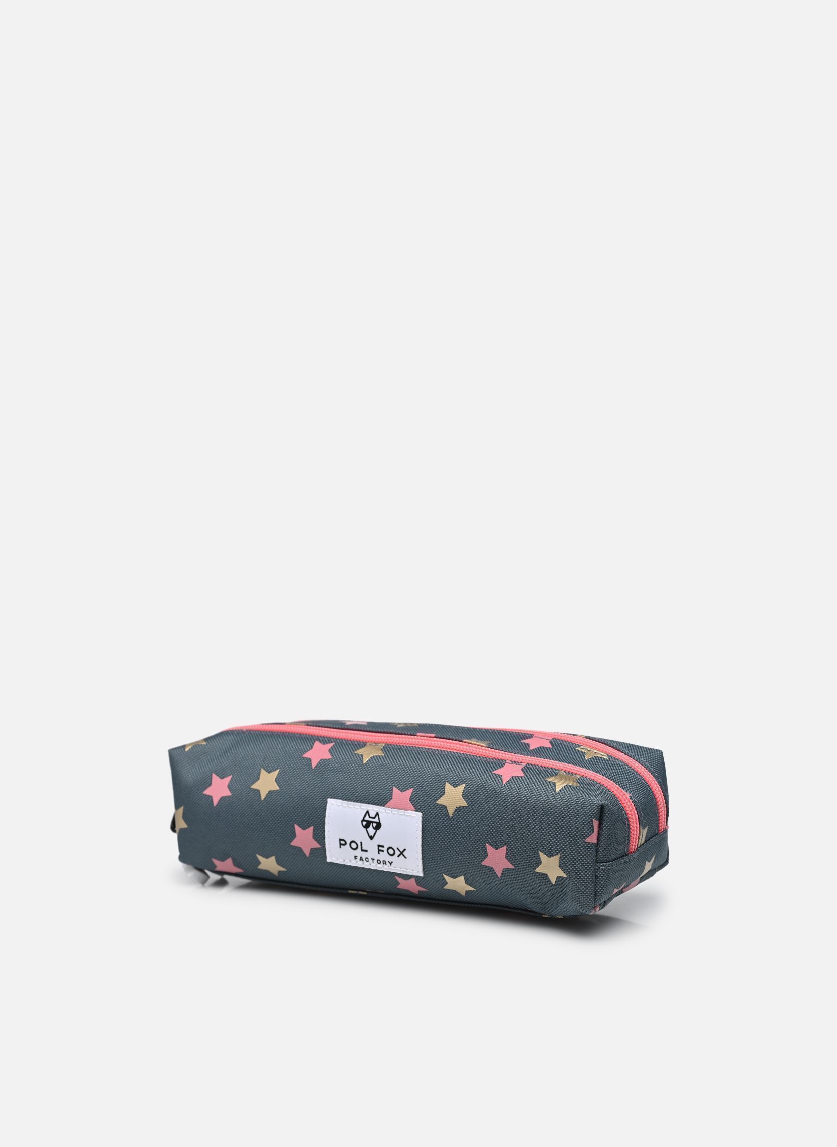 Trousses scolaire Trousse Double WONDER FOX GLITTER fille gris Pol Fox Trousses scolaire Trousse Double WONDER FOX GLITTER fille gris Gris