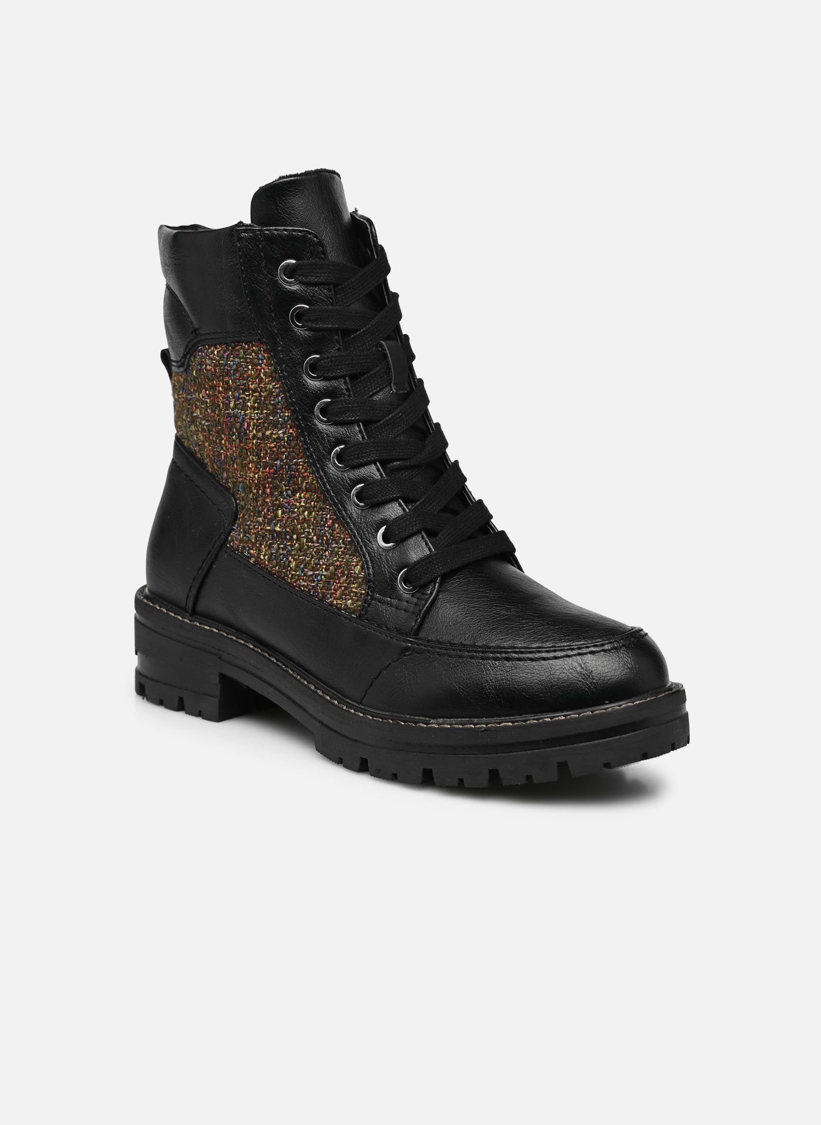 Geschnürte Stiefeletten 25277-29 damen schwarz Jana shoes Geschnürte Stiefeletten 25277-29 damen schwarz BLACK COMB