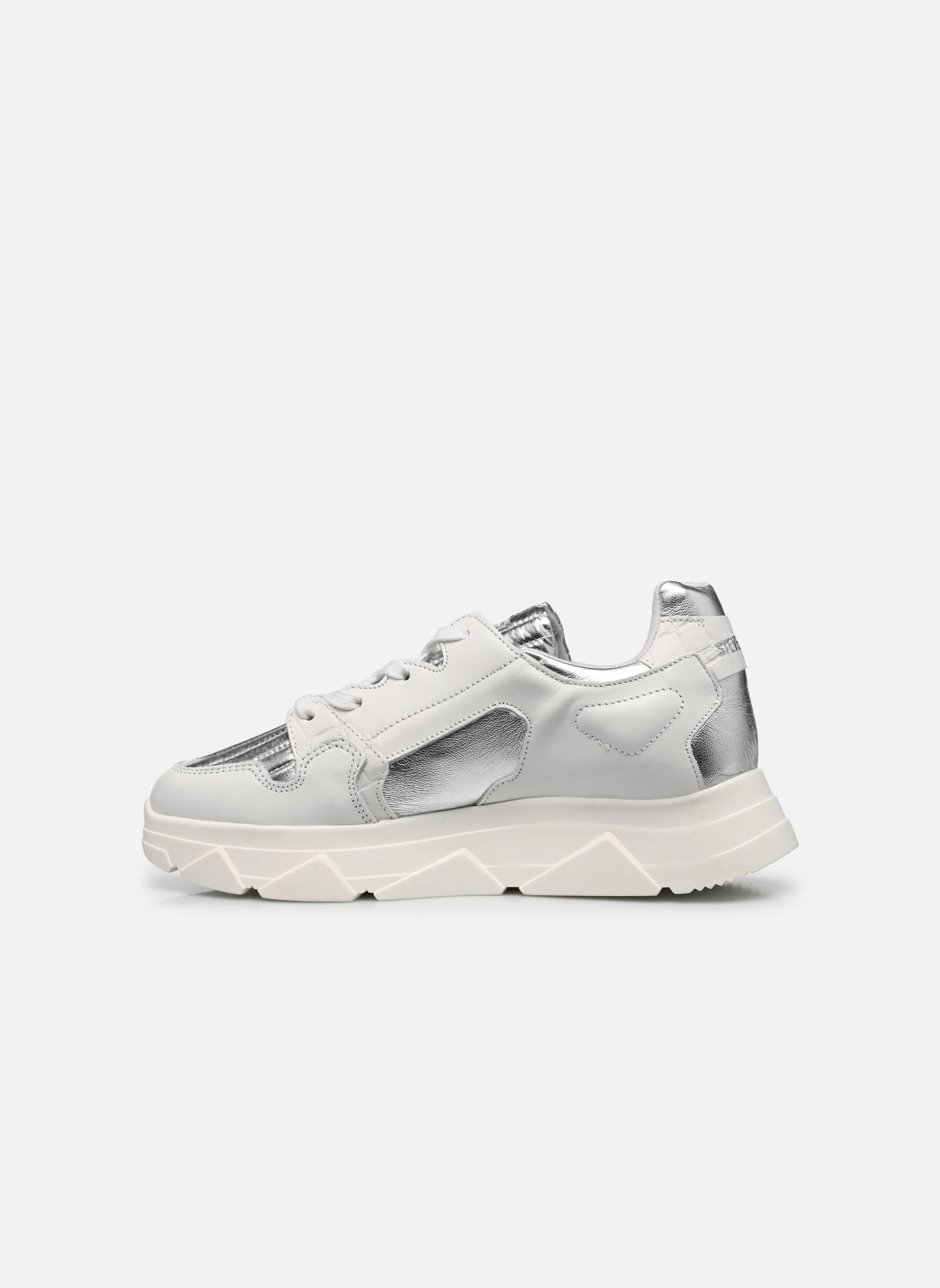 Baskets basses POPPY femme blanc Steve Madden Baskets basses POPPY femme blanc SILVER/WHITE