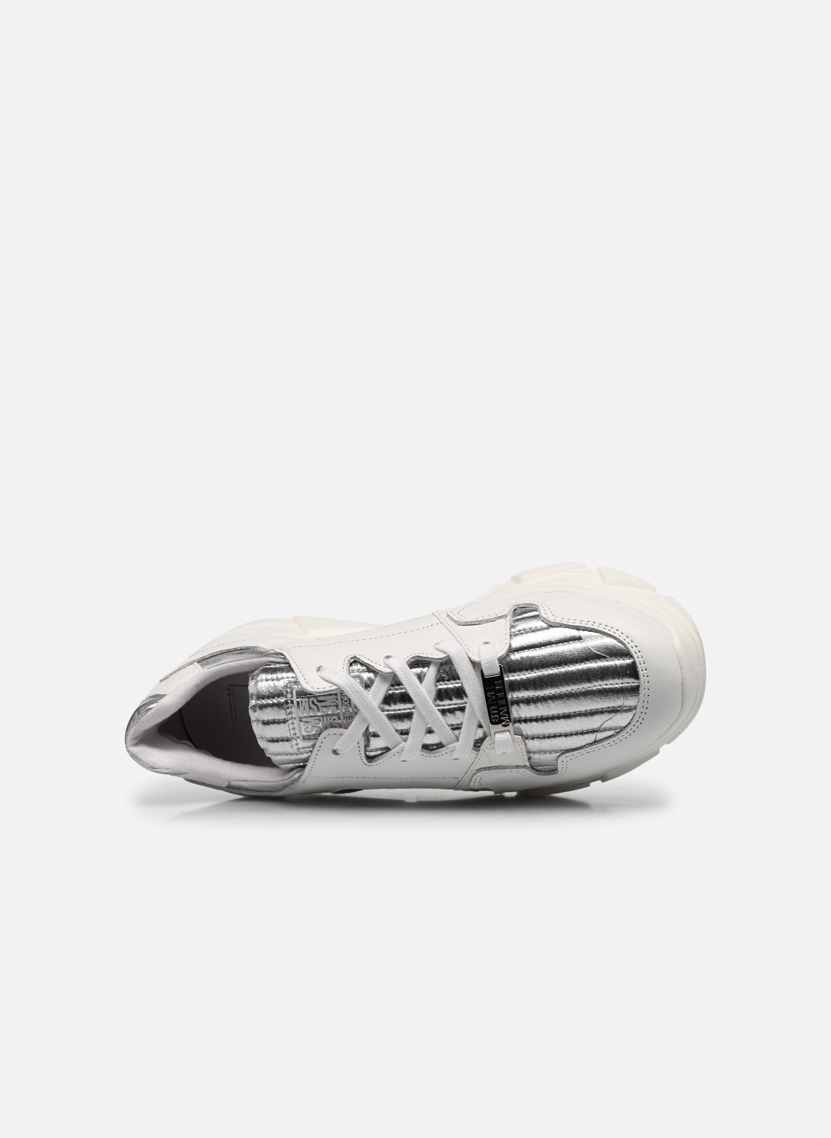 Baskets basses POPPY femme blanc Steve Madden Baskets basses POPPY femme blanc SILVER/WHITE