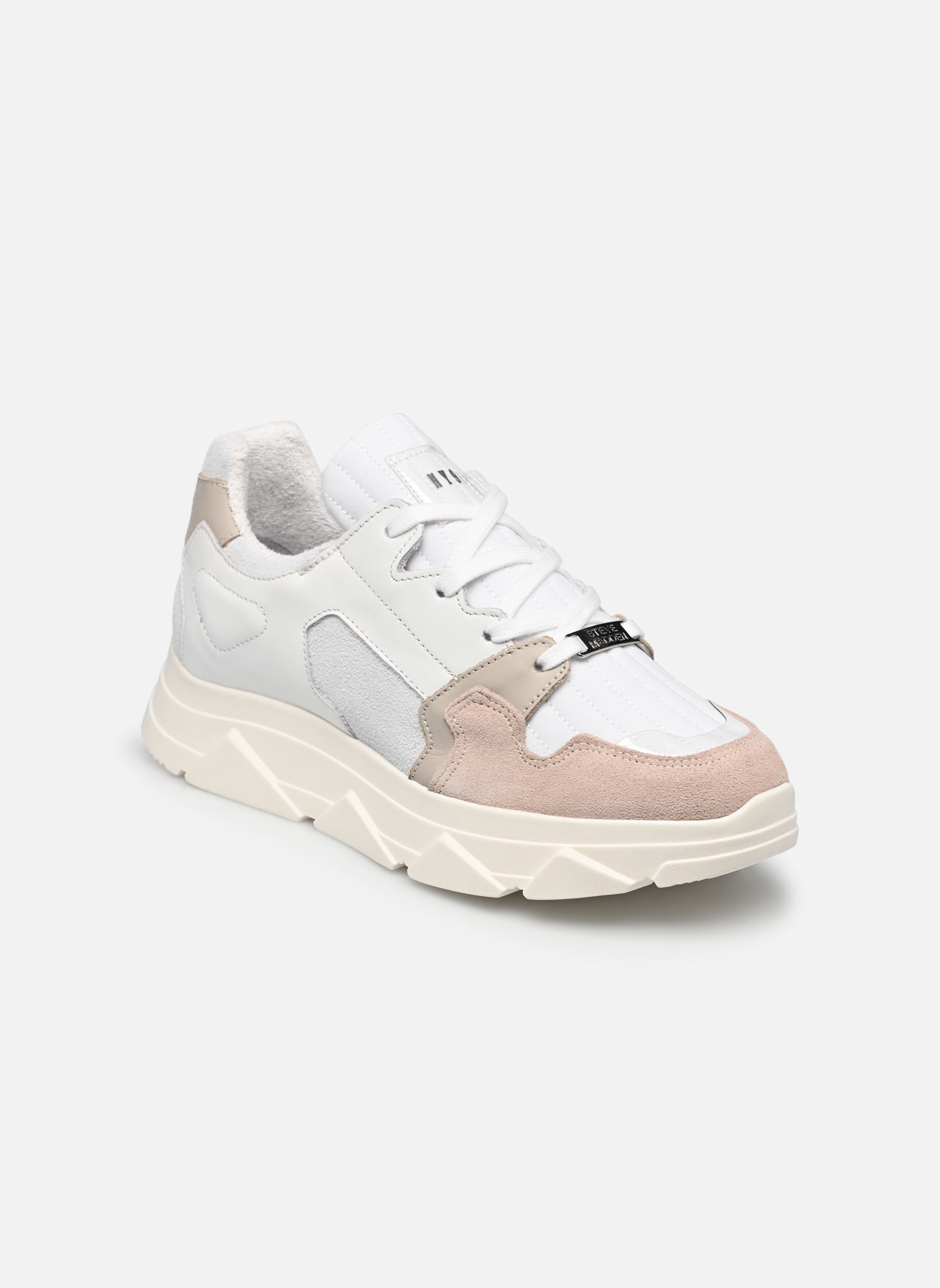 Niedrige Sneaker POPPY damen weiß Steve Madden Niedrige Sneaker POPPY damen weiß White/pink