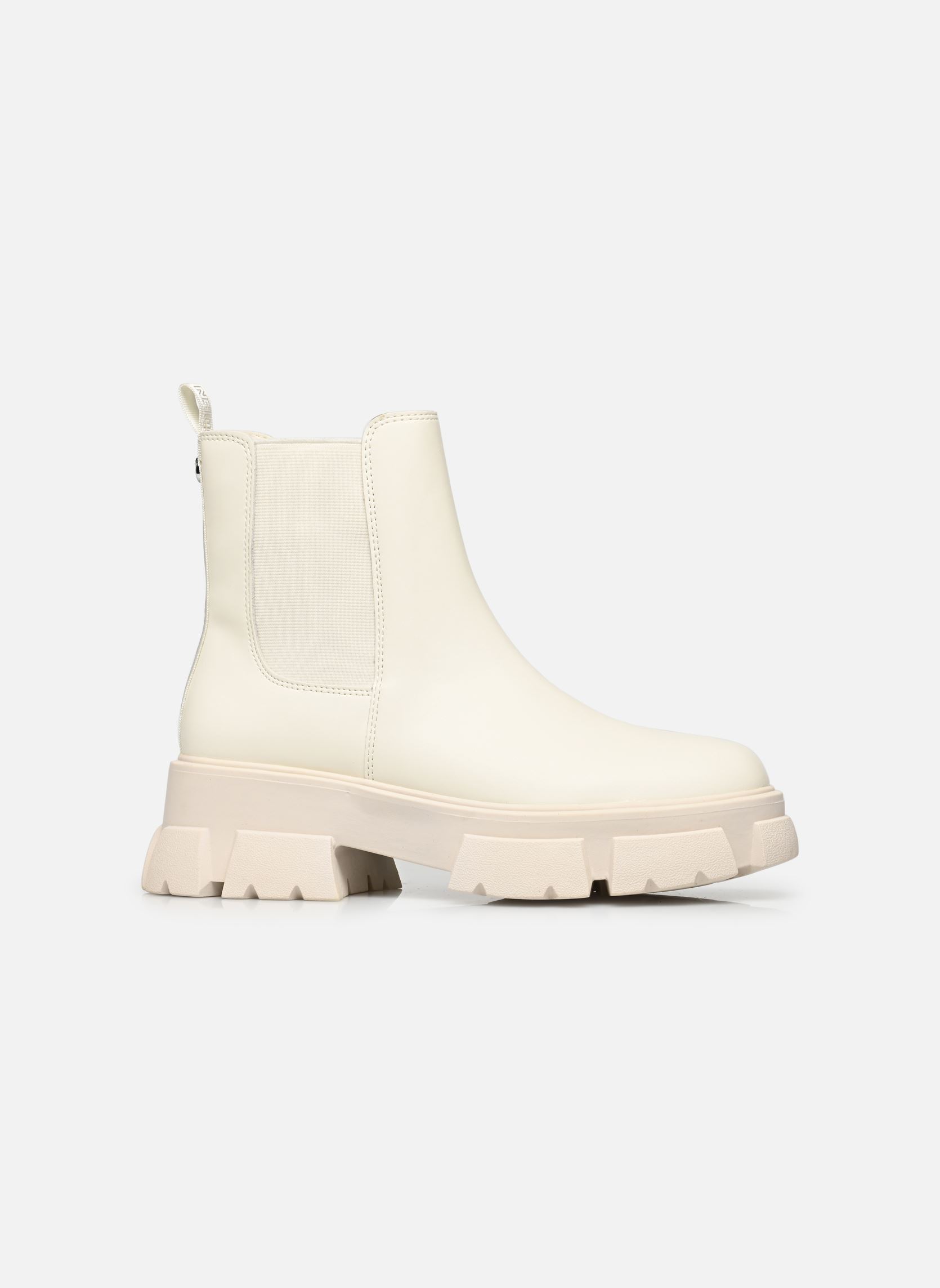 Niedrige Ankle Boots TUNNEL damen weiß Steve Madden Niedrige Ankle Boots TUNNEL damen weiß Bone Leather