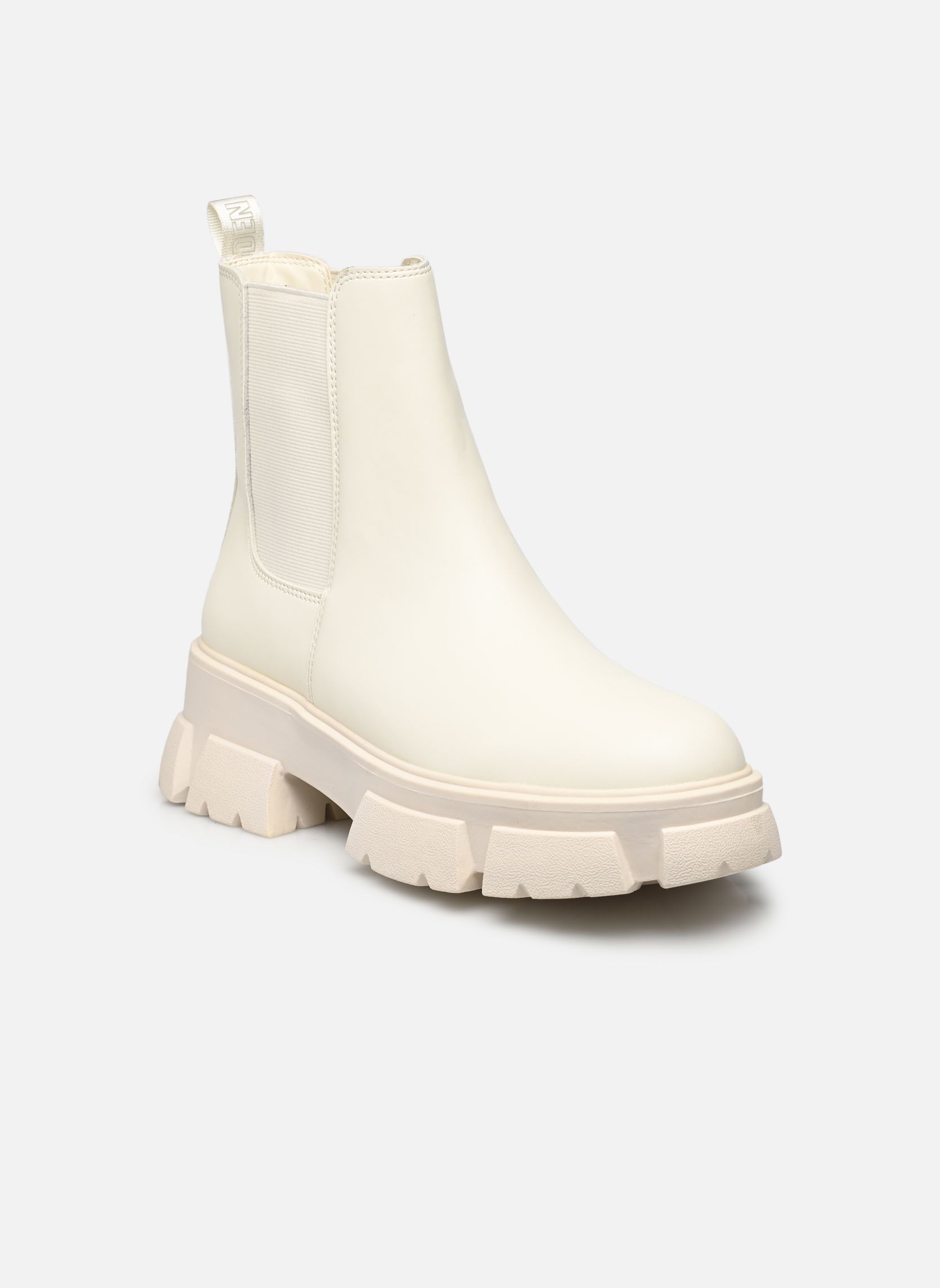 Niedrige Ankle Boots TUNNEL damen weiß Steve Madden Niedrige Ankle Boots TUNNEL damen weiß Bone Leather