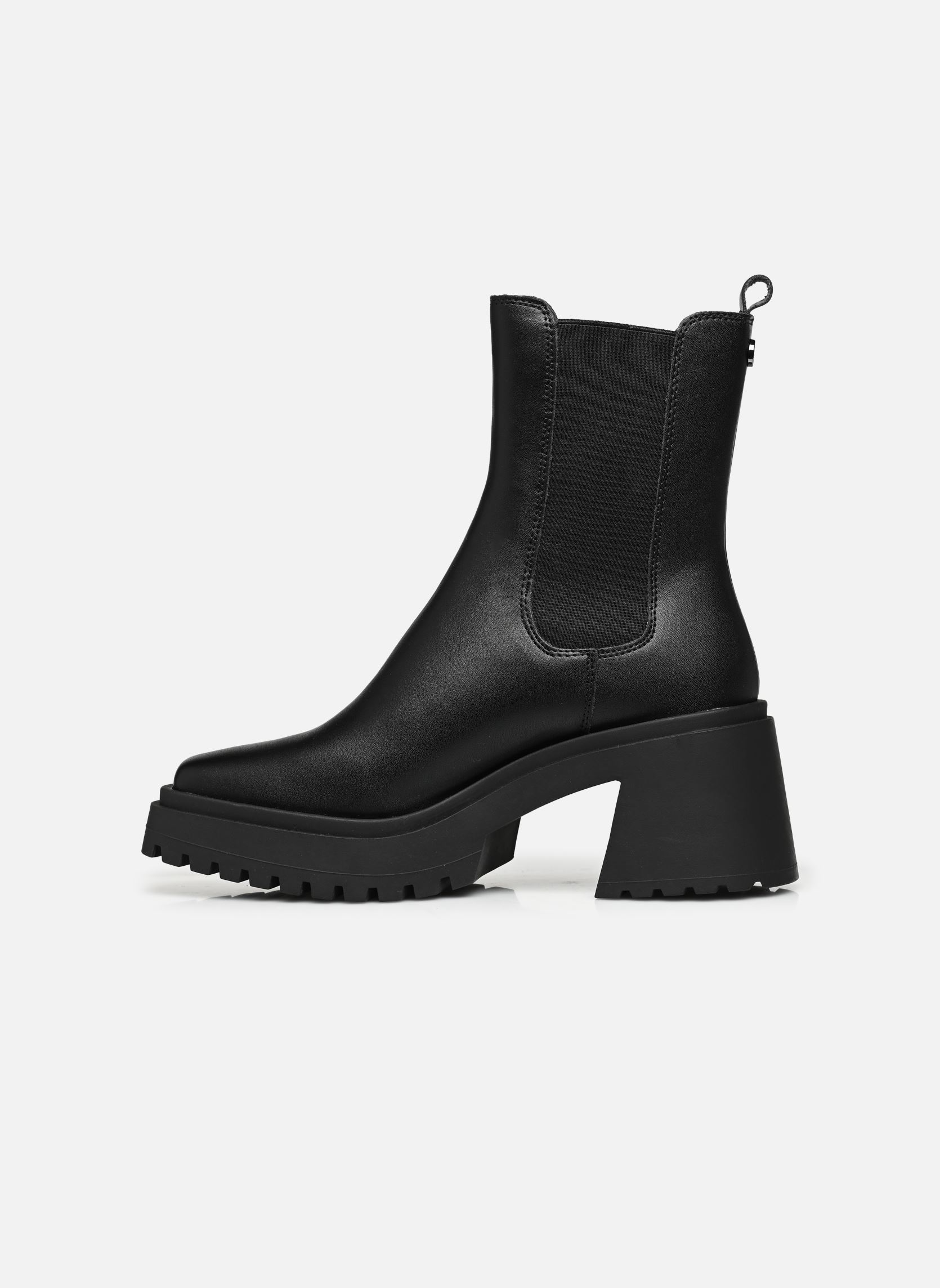 Lage enkellaarsjes PARKWAY dames zwart Steve Madden Lage enkellaarsjes PARKWAY dames zwart Black leather