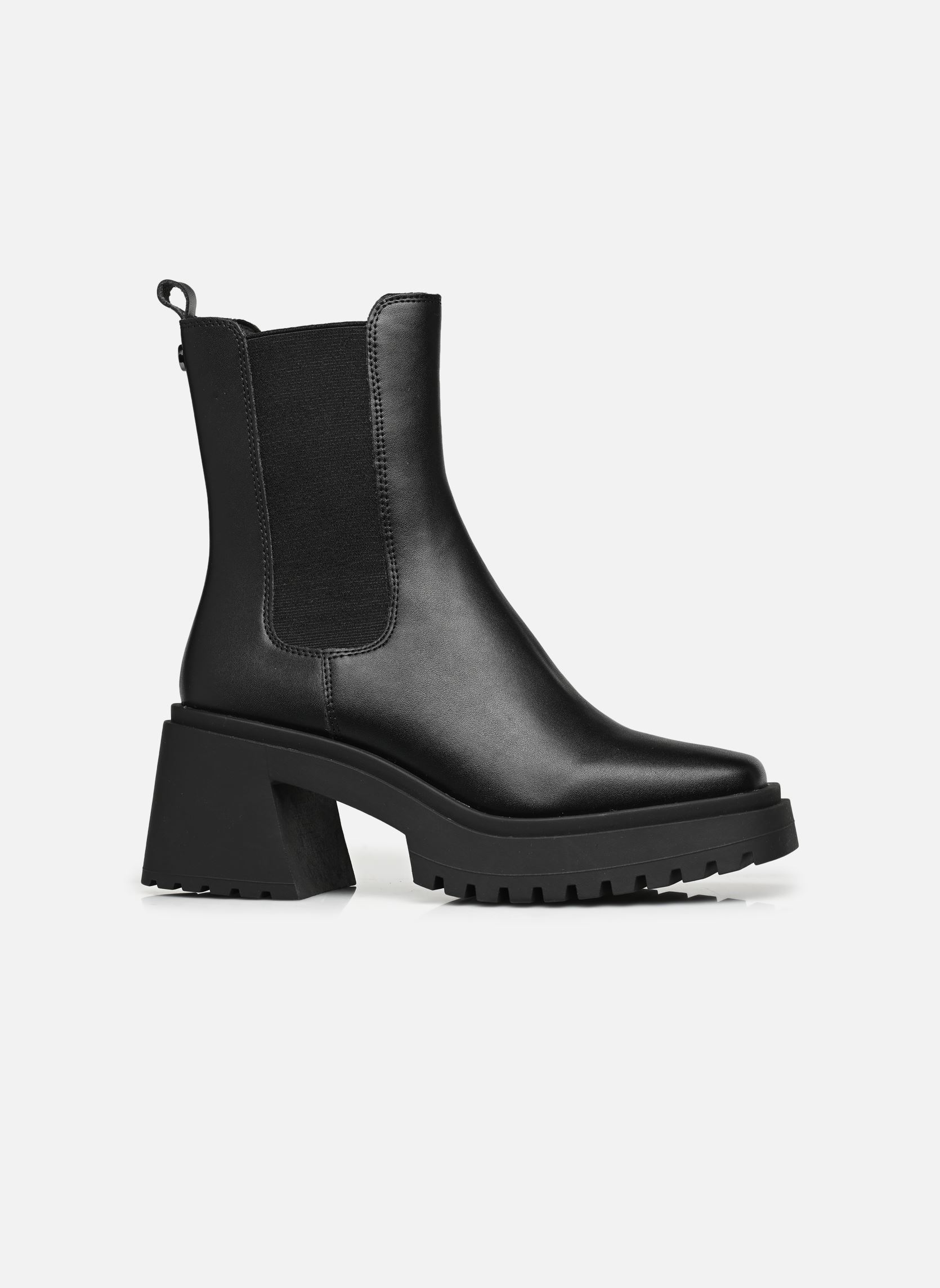 Lage enkellaarsjes PARKWAY dames zwart Steve Madden Lage enkellaarsjes PARKWAY dames zwart Black leather