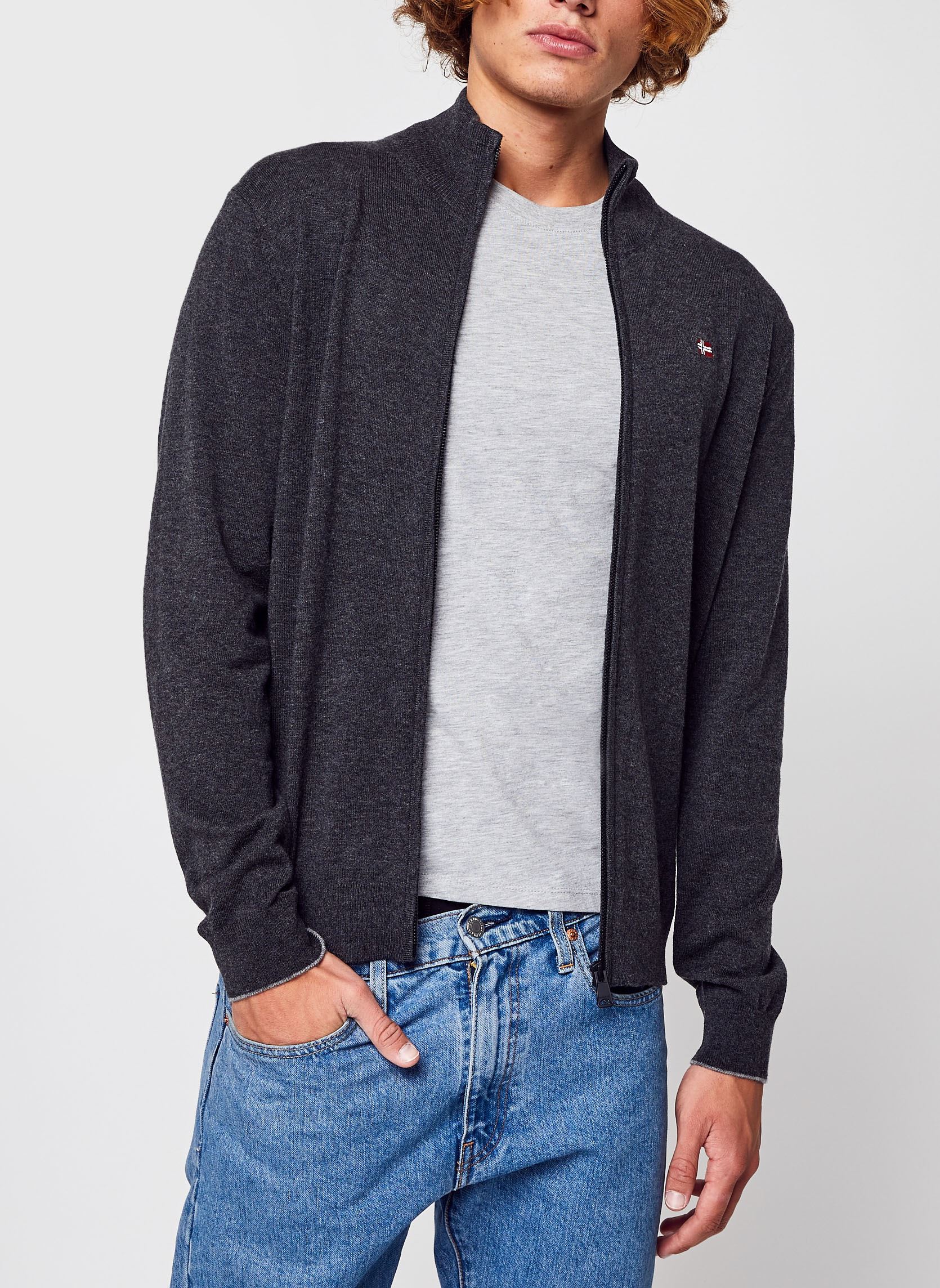 Pull Napapijri Damavand fz 3 dk mel EU