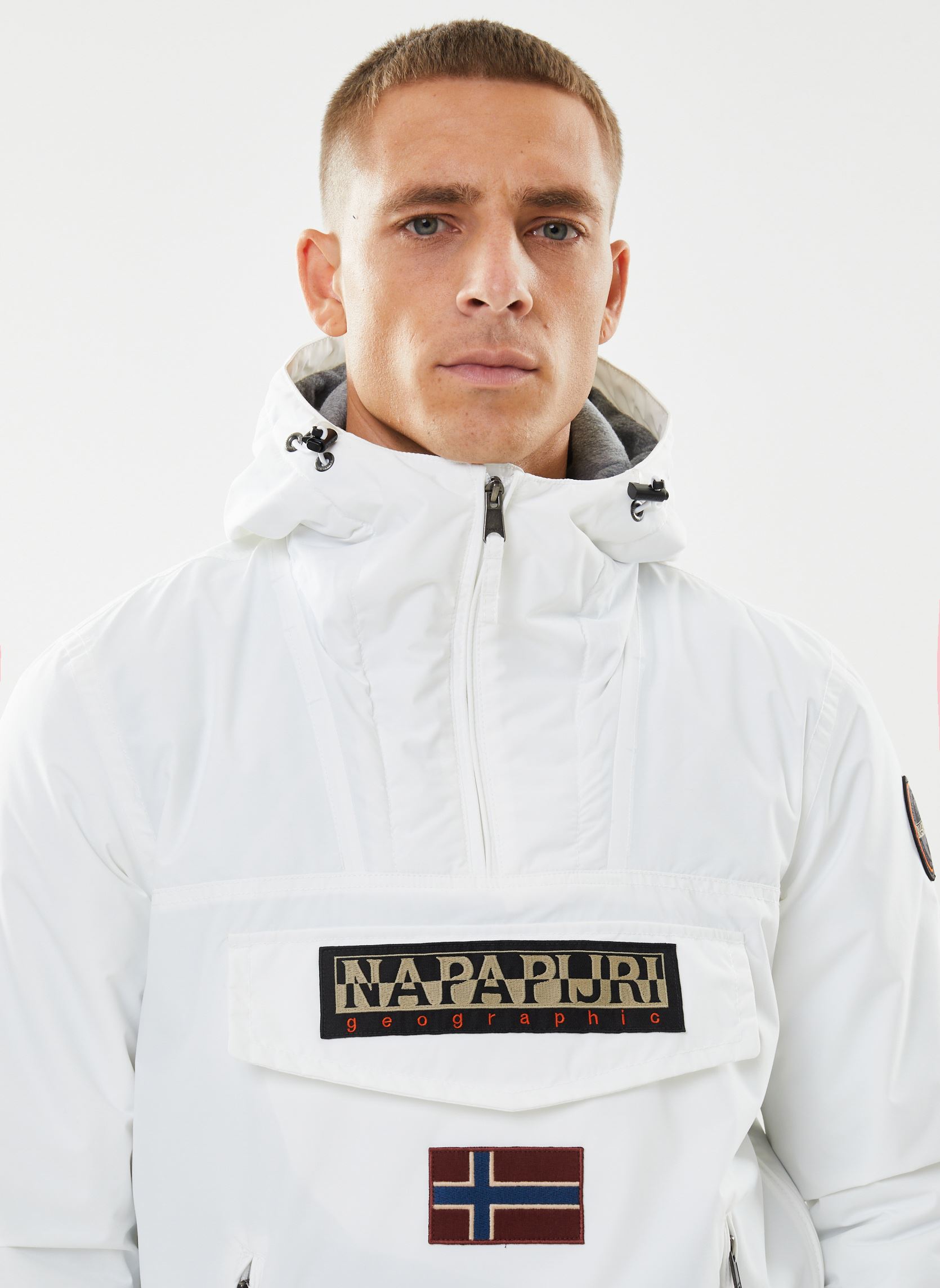 Windbreaker / Windjacken Rainforest Pocket 2 herren weiß Napapijri Windbreaker / Windjacken Rainforest Pocket 2 herren weiß Bright white