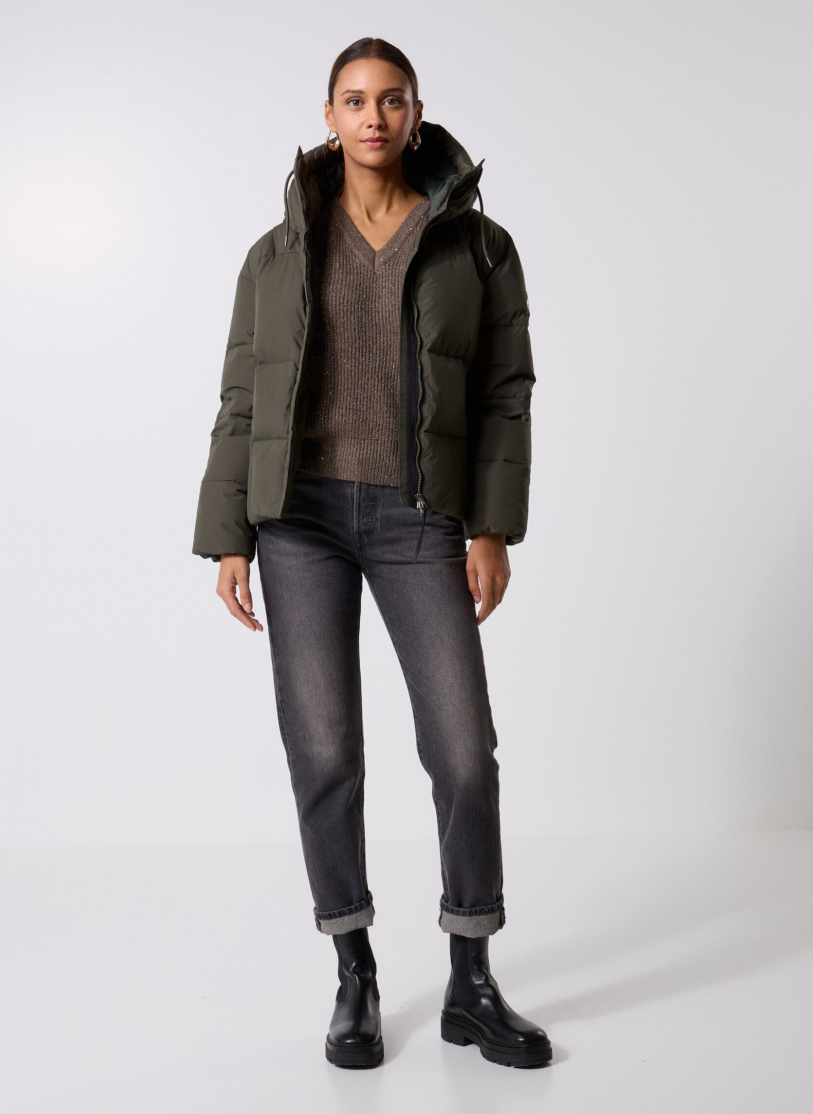 Doudounes HARMONIE femme vert Pyrenex Doudounes HARMONIE femme vert DEEP KHAKI