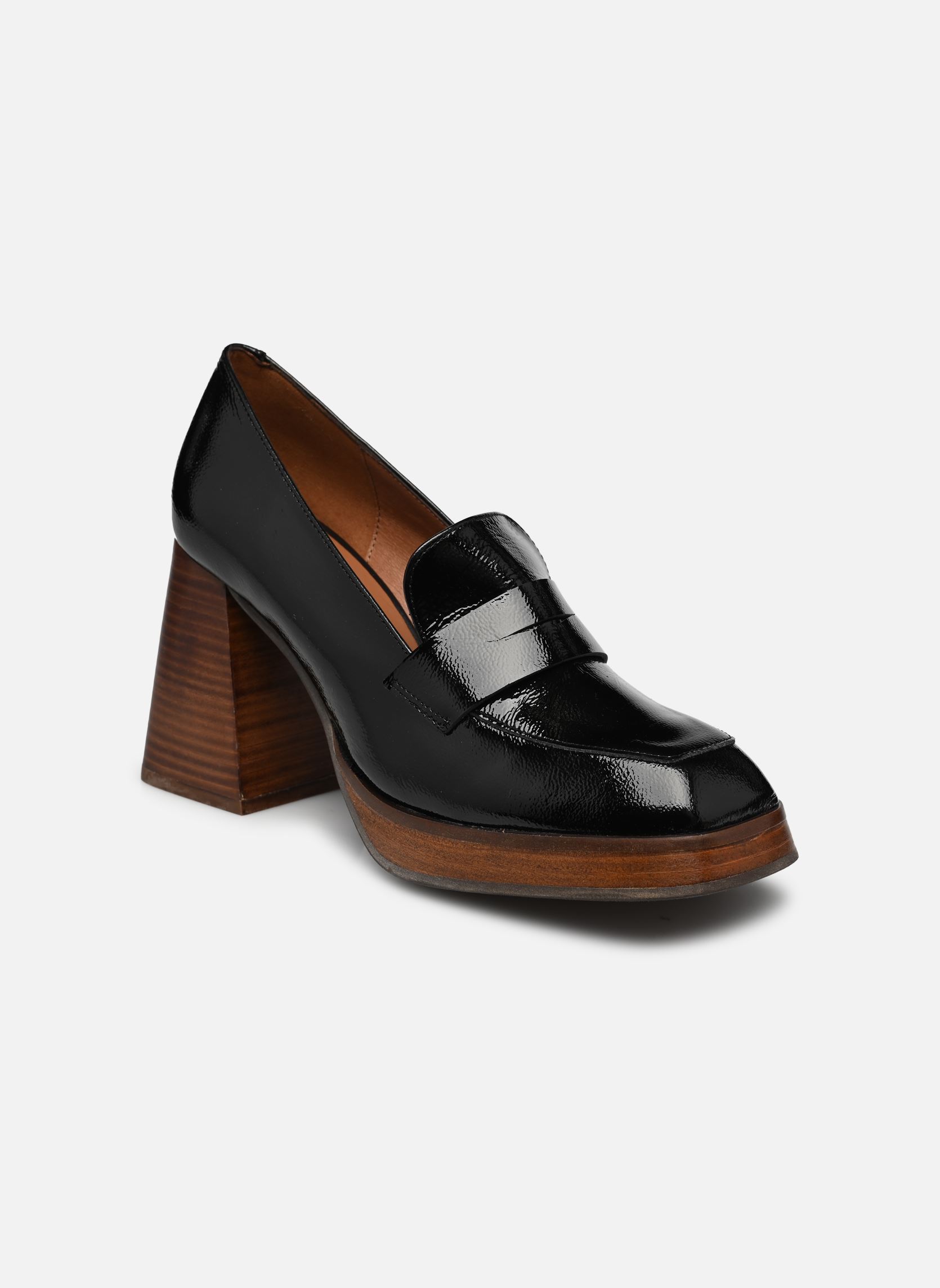 Mocassins Midori - Mocassin plateforme femme noir Made By Sarenza Mocassins Midori - Mocassin plateforme femme noir CYBIL NOIR VERNIS