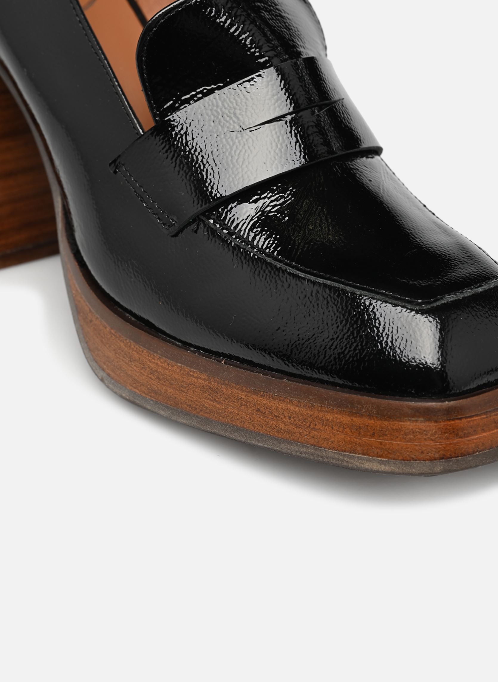 Mocassins Midori - Mocassin plateforme femme noir Made By Sarenza Mocassins Midori - Mocassin plateforme femme noir CYBIL NOIR VERNIS