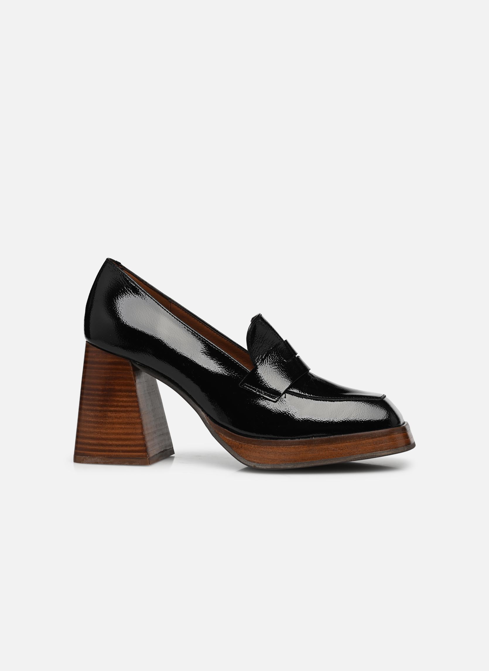Mocassins Midori - Mocassin plateforme femme noir Made By Sarenza Mocassins Midori - Mocassin plateforme femme noir CYBIL NOIR VERNIS