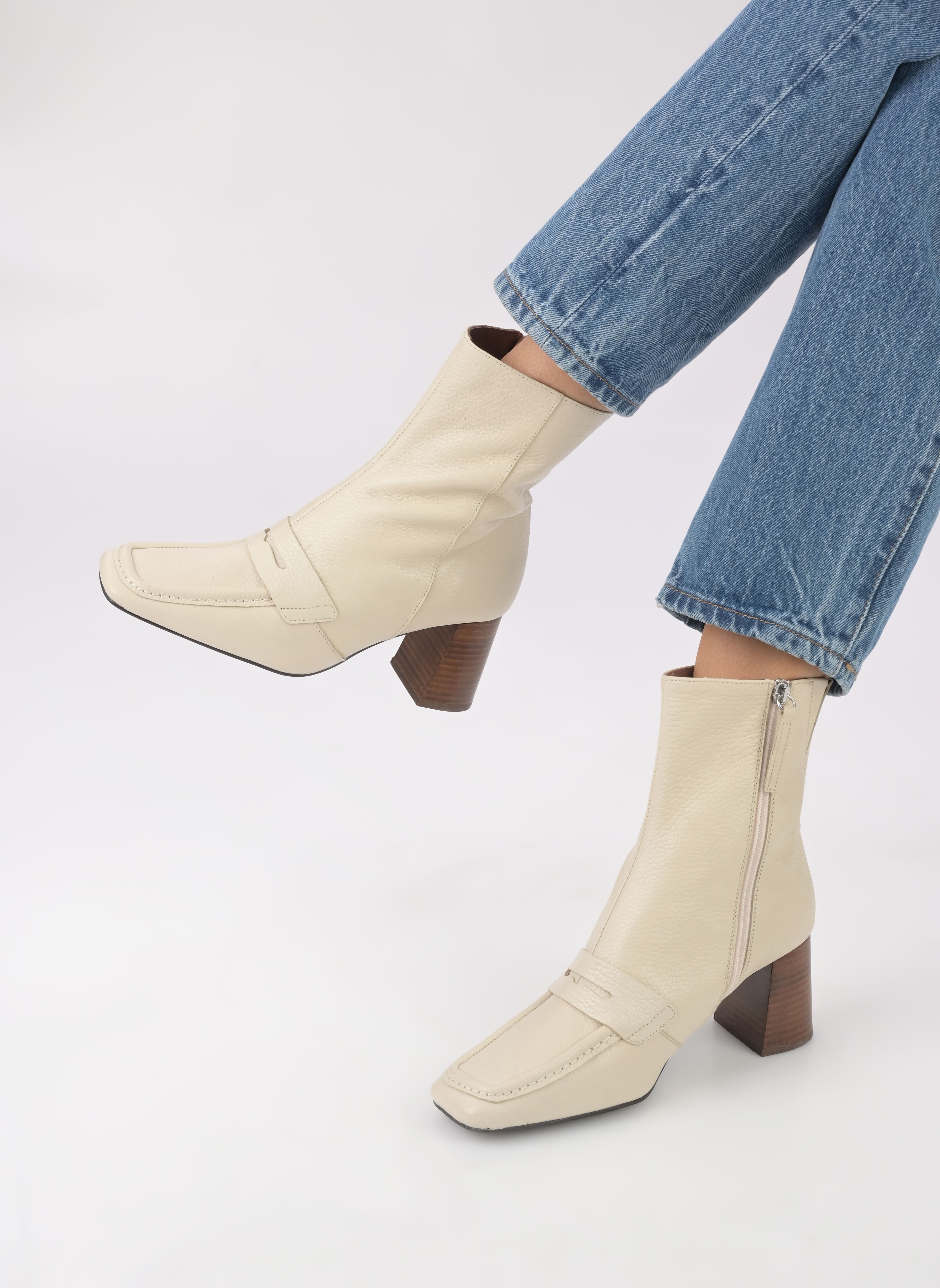 Bottines basses Ludivine H22 femme blanc Made By Sarenza Bottines basses Ludivine H22 femme blanc NUCLEO NACRE