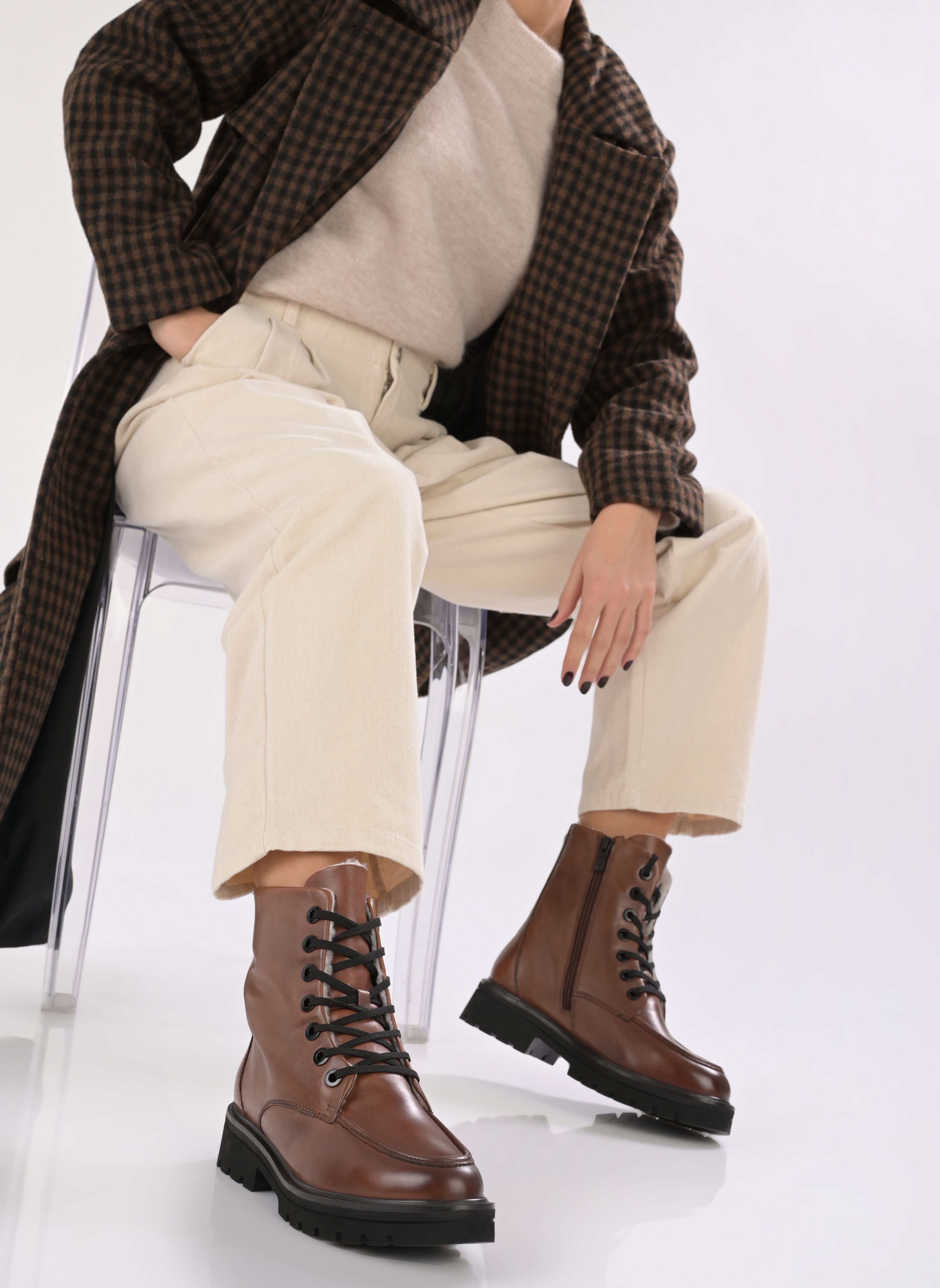 Geschnürte Stiefeletten 26218-29 damen braun Caprice Geschnürte Stiefeletten 26218-29 damen braun COGNAC NAPPA