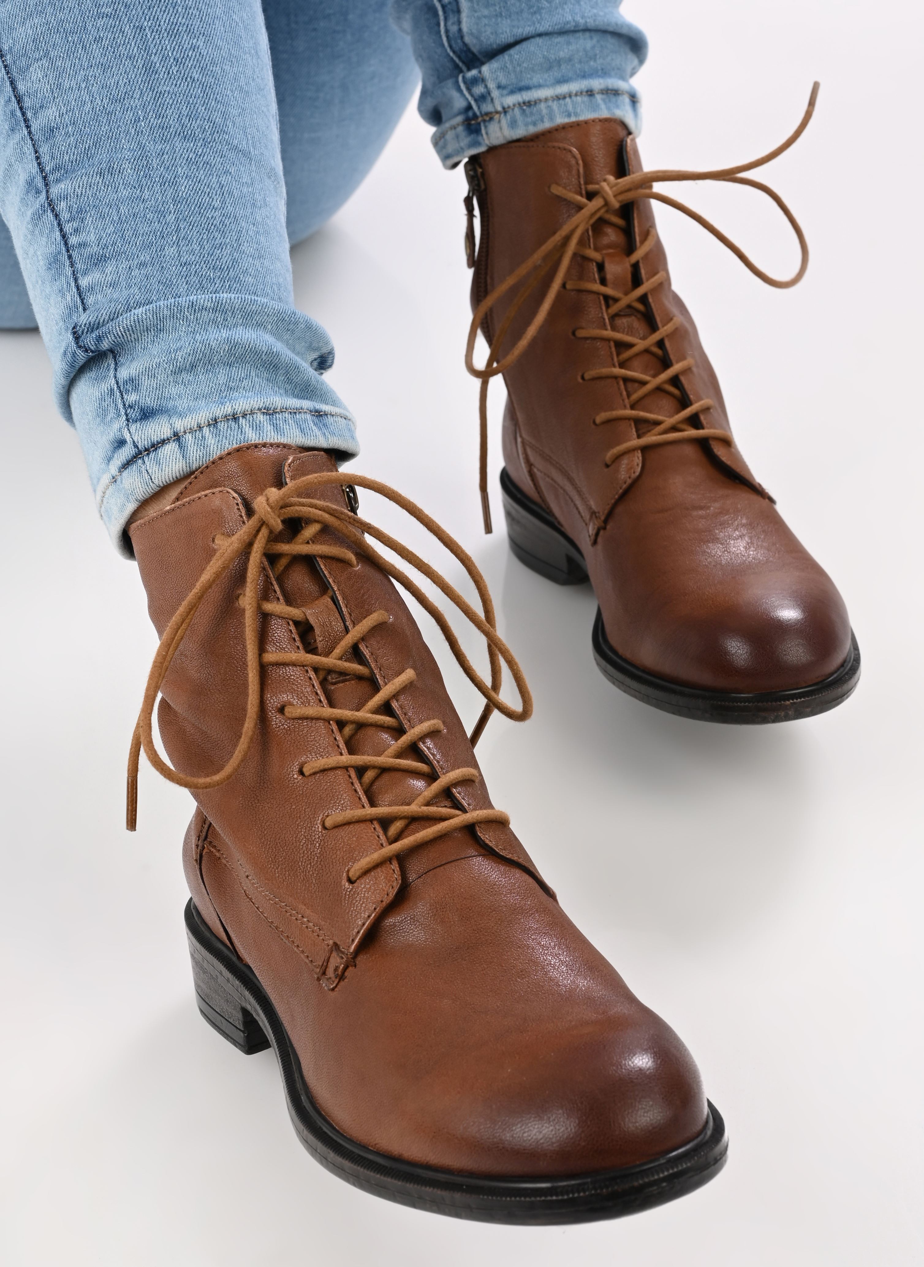 Botines con cordones D CATRIA D16LQA mujer marrón Geox Botines con cordones D CATRIA D16LQA mujer marrón Brun