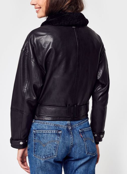 IKKS Women Veste Cuir - BV48025 (Noir) - V??tements chez Sarenza (568149)