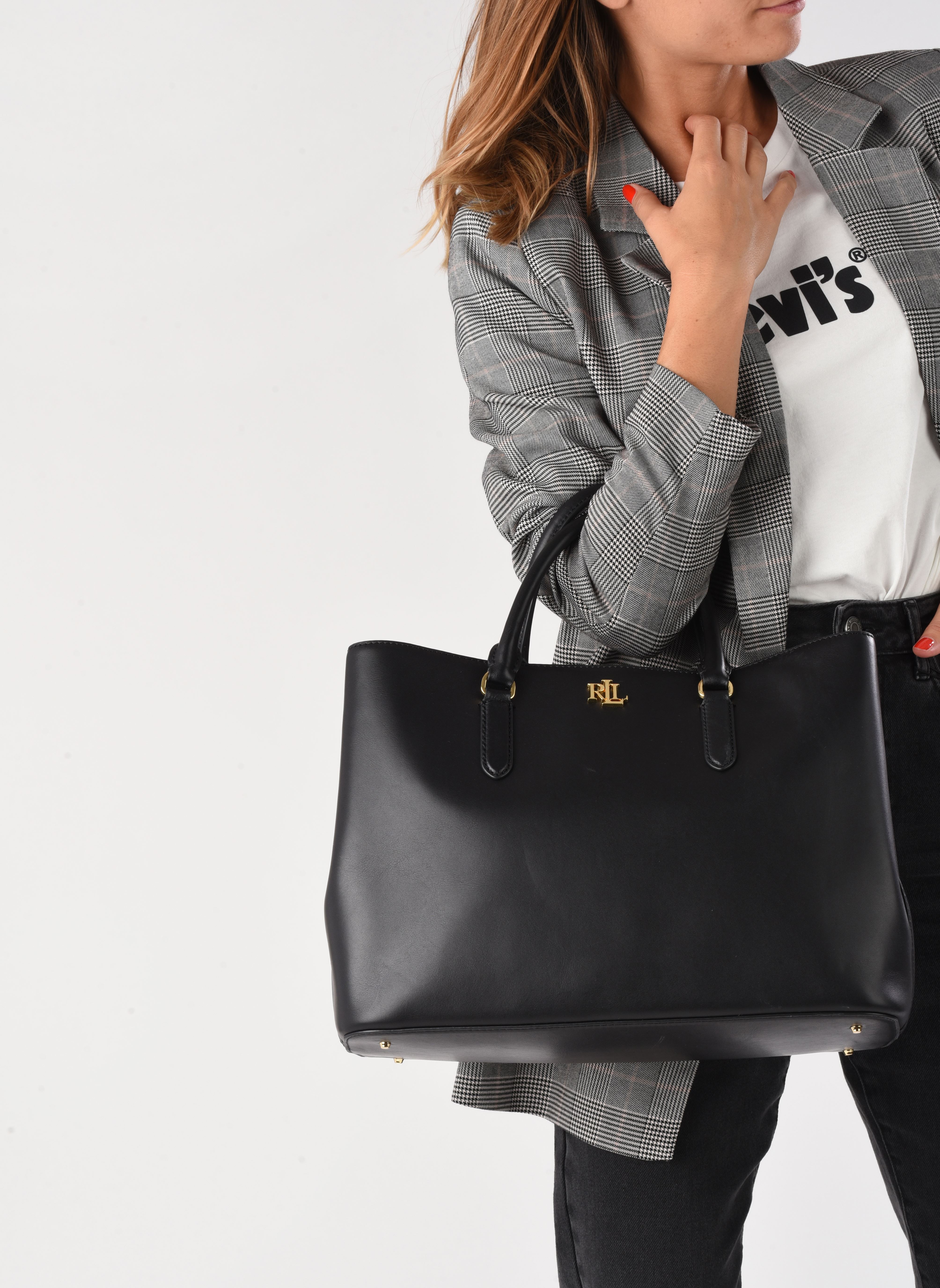 Sacs à main Marcy 36-Satchel-Large femme noir Lauren Ralph Lauren Sacs à main Marcy 36-Satchel-Large femme noir BLACK