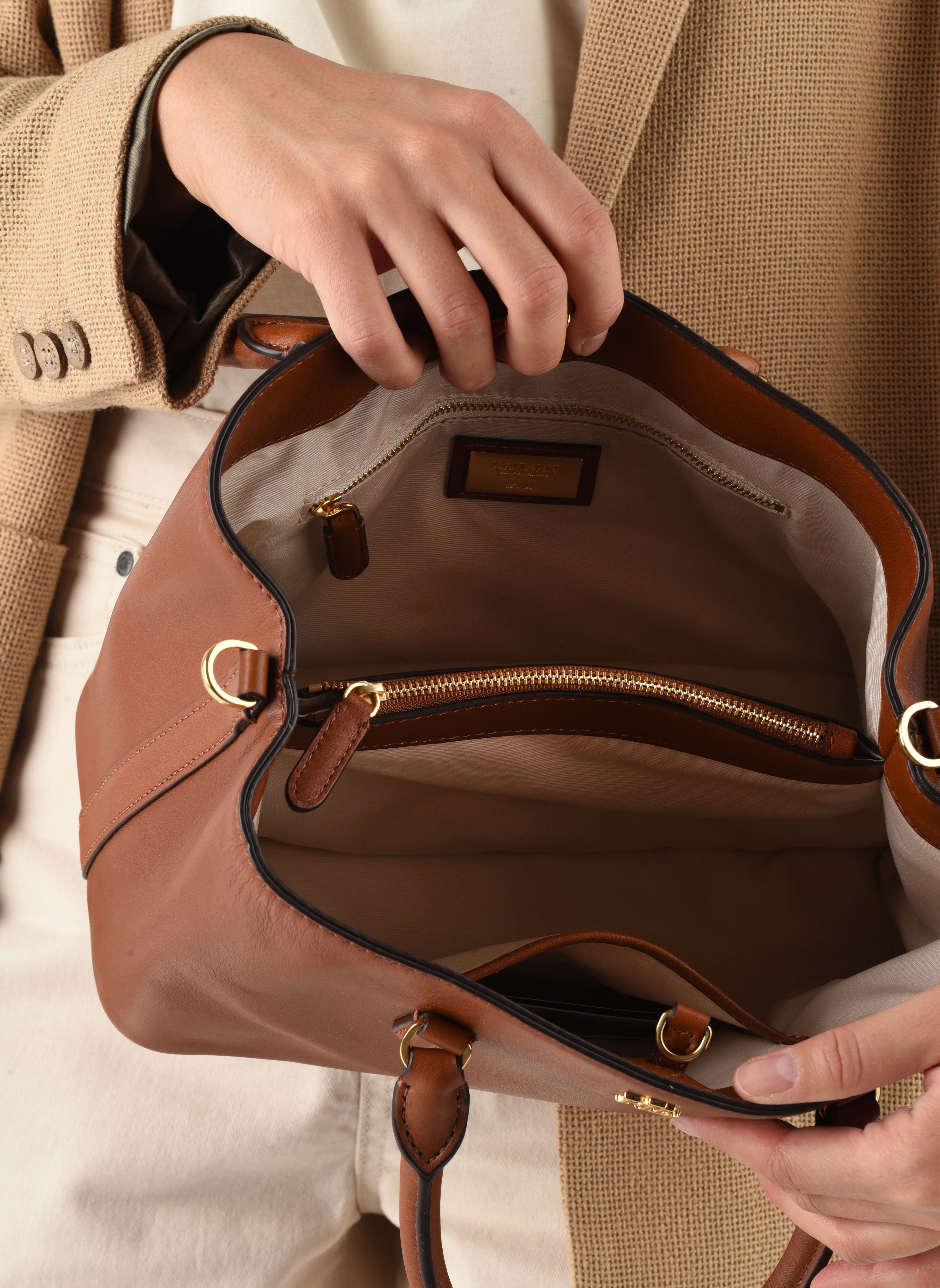 Borse a mano Marcy 26-Satchel-Small donna marrone Lauren Ralph Lauren Borse a mano Marcy 26-Satchel-Small donna marrone LAUREN TAN