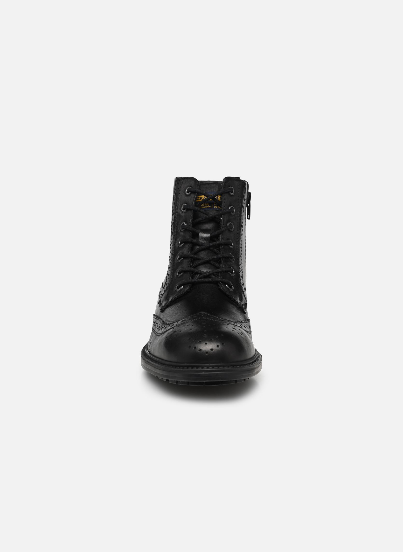 Geschnürte Stiefeletten JFWHYDE BROGUE LEATHER BOOT herren grau Jack & Jones Geschnürte Stiefeletten JFWHYDE BROGUE LEATHER BOOT herren grau NOIR