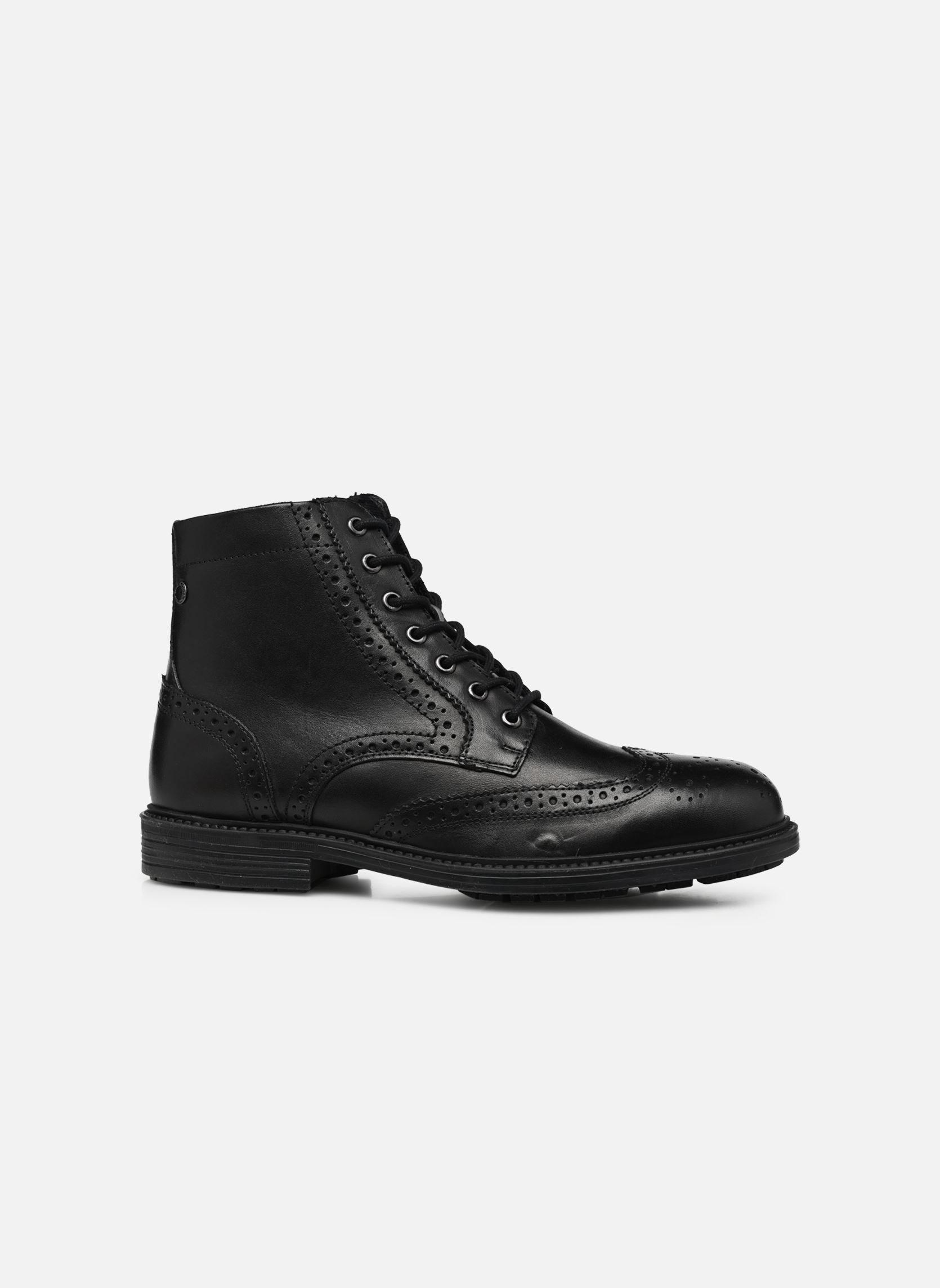 Geschnürte Stiefeletten JFWHYDE BROGUE LEATHER BOOT herren grau Jack & Jones Geschnürte Stiefeletten JFWHYDE BROGUE LEATHER BOOT herren grau NOIR