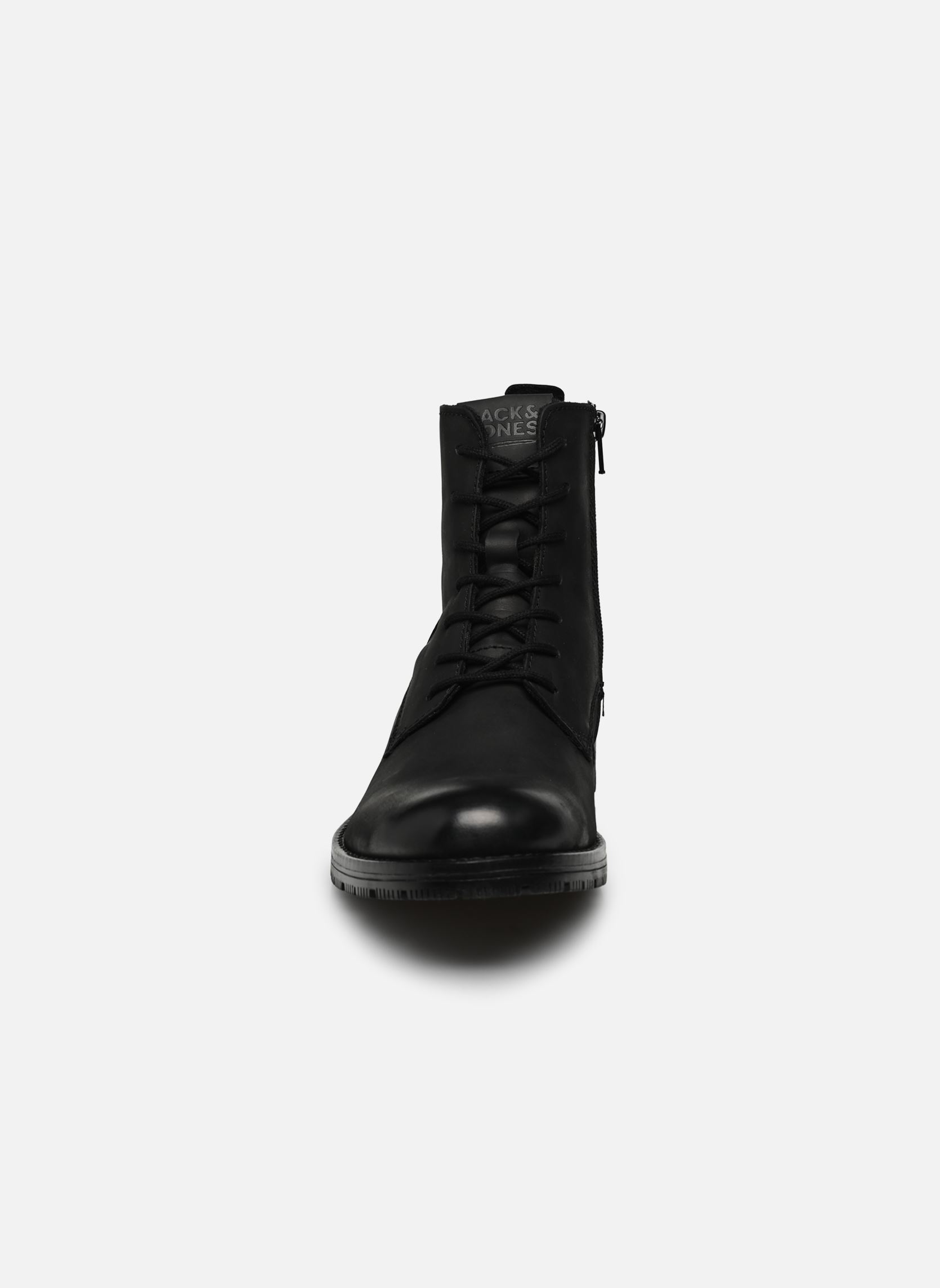 Veterlaarsjes JFWORCA LEATHER ANTHRACITE heren grijs Jack & Jones Veterlaarsjes JFWORCA LEATHER ANTHRACITE heren grijs NOIR