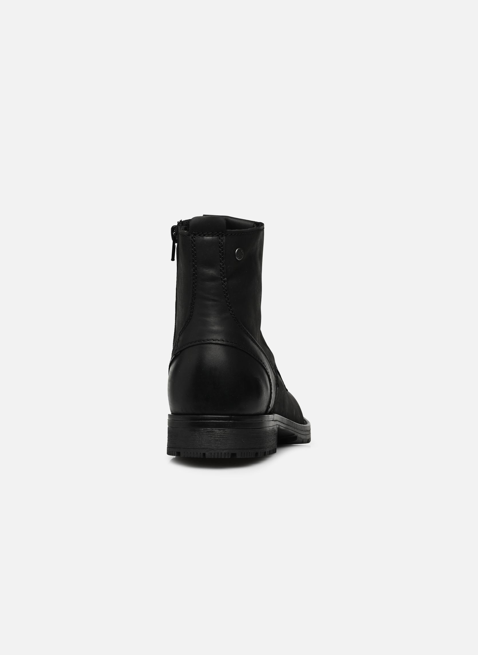 Veterlaarsjes JFWORCA LEATHER ANTHRACITE heren grijs Jack & Jones Veterlaarsjes JFWORCA LEATHER ANTHRACITE heren grijs NOIR