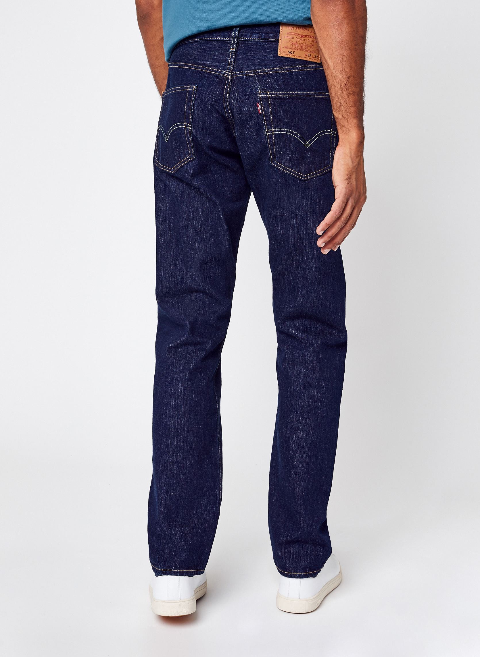 Jeans droit 501® LEVI'S® ORIGINAL homme bleu Levi's Jeans droit 501® LEVI'S® ORIGINAL homme bleu DARK INDIGO WORN