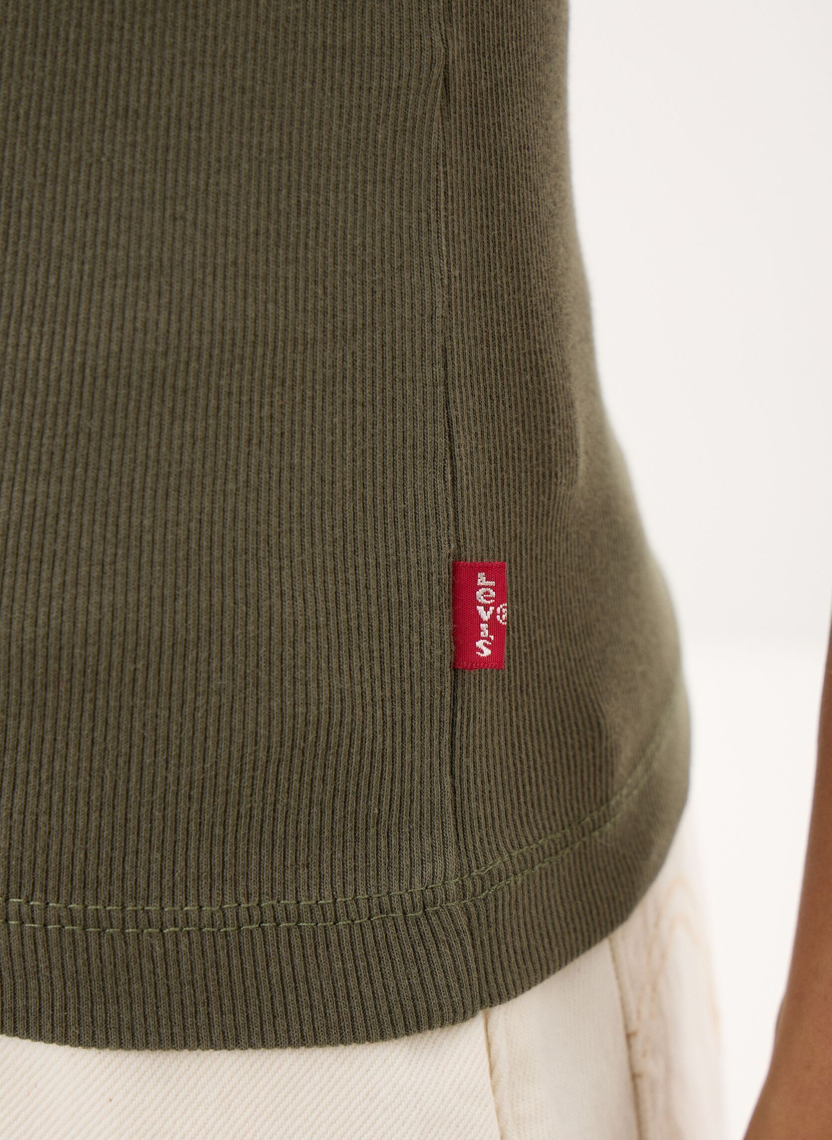 Débardeurs RACER TANK femme vert Levi's Débardeurs RACER TANK femme vert GARMENT DYE FA191913 DEEP DEPT