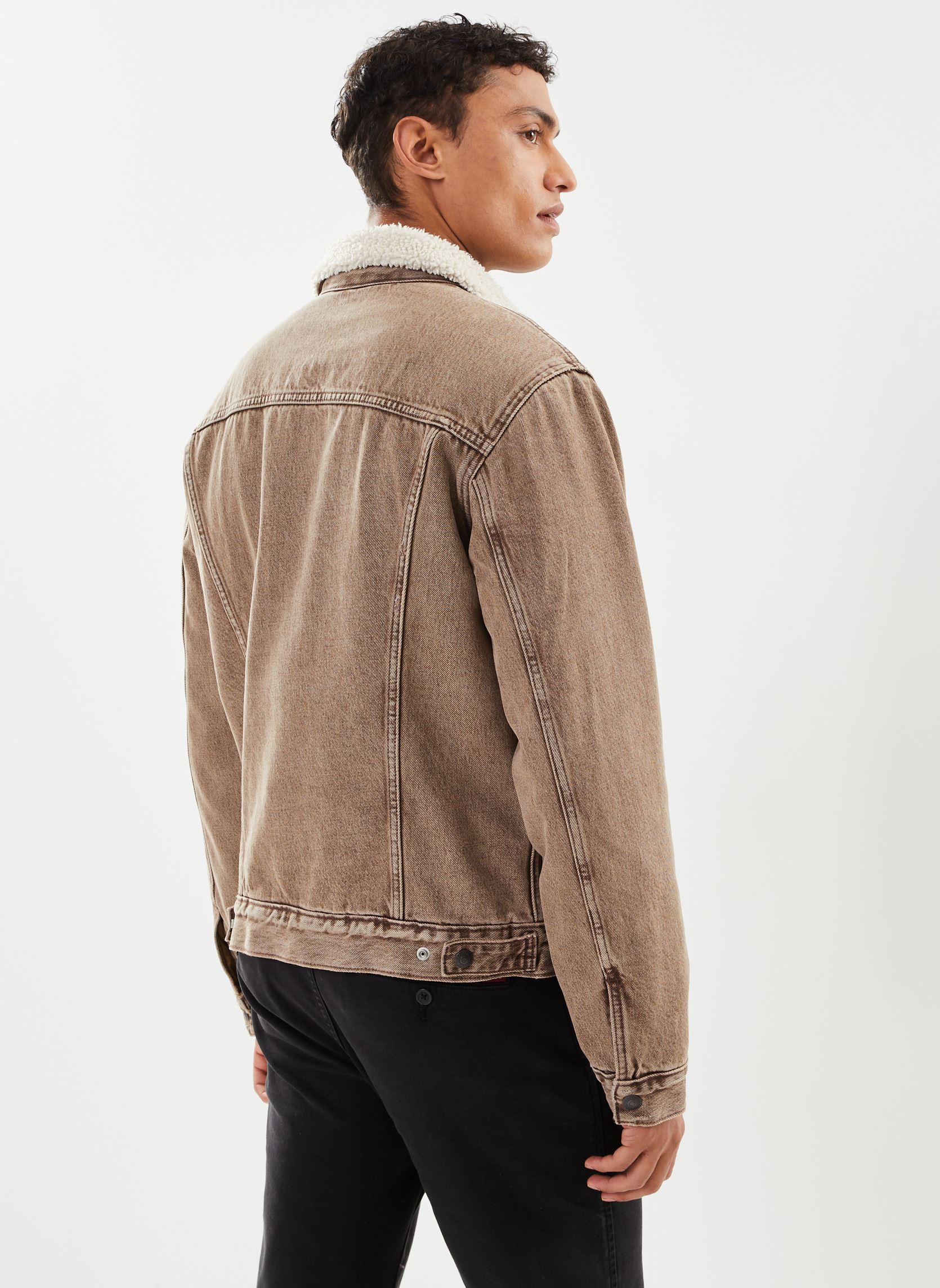 Vestes en jean TYPE 3 SHERPA TRUCKER homme marron Levi's Vestes en jean TYPE 3 SHERPA TRUCKER homme marron BREAKFAST SANDWICH S