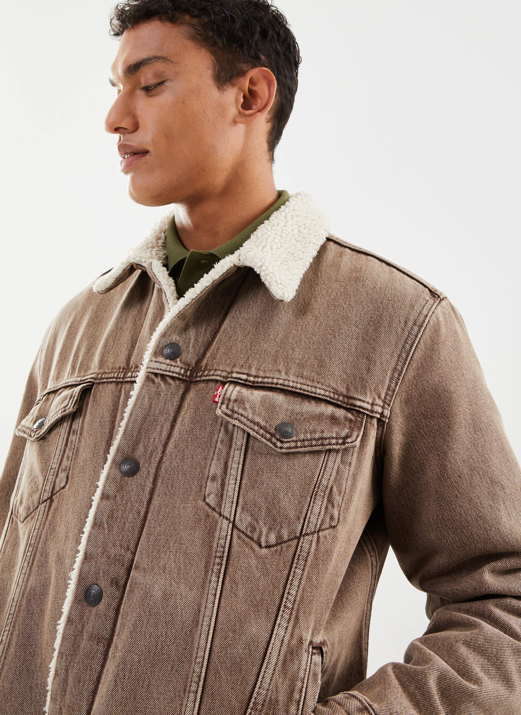 Vestes en jean TYPE 3 SHERPA TRUCKER homme marron Levi's Vestes en jean TYPE 3 SHERPA TRUCKER homme marron BREAKFAST SANDWICH S