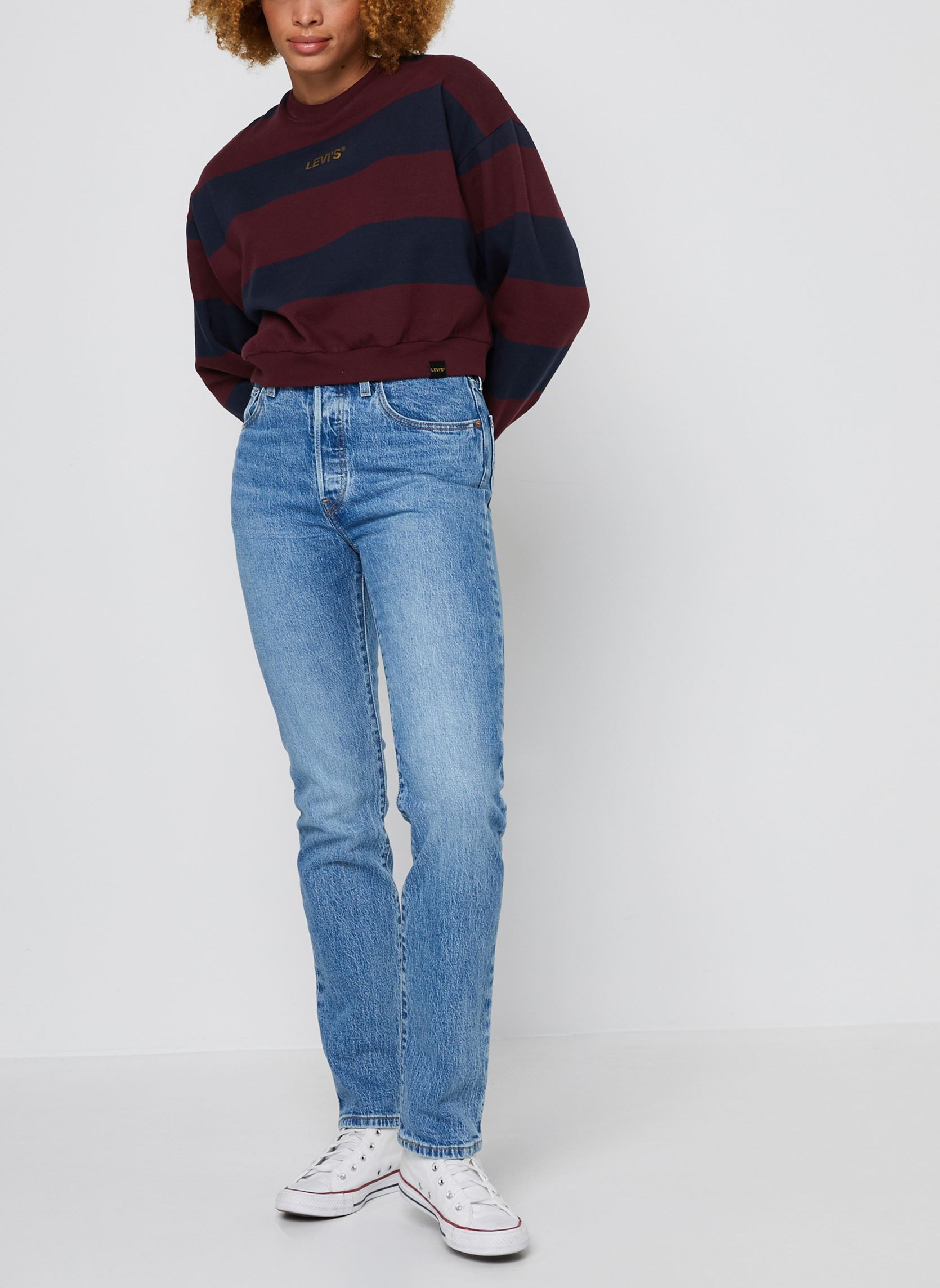 Straight Fit Jeans 501® JEANS FOR WOMEN damen blau Levi's Straight Fit Jeans 501® JEANS FOR WOMEN damen blau HOLLOW DAYS
