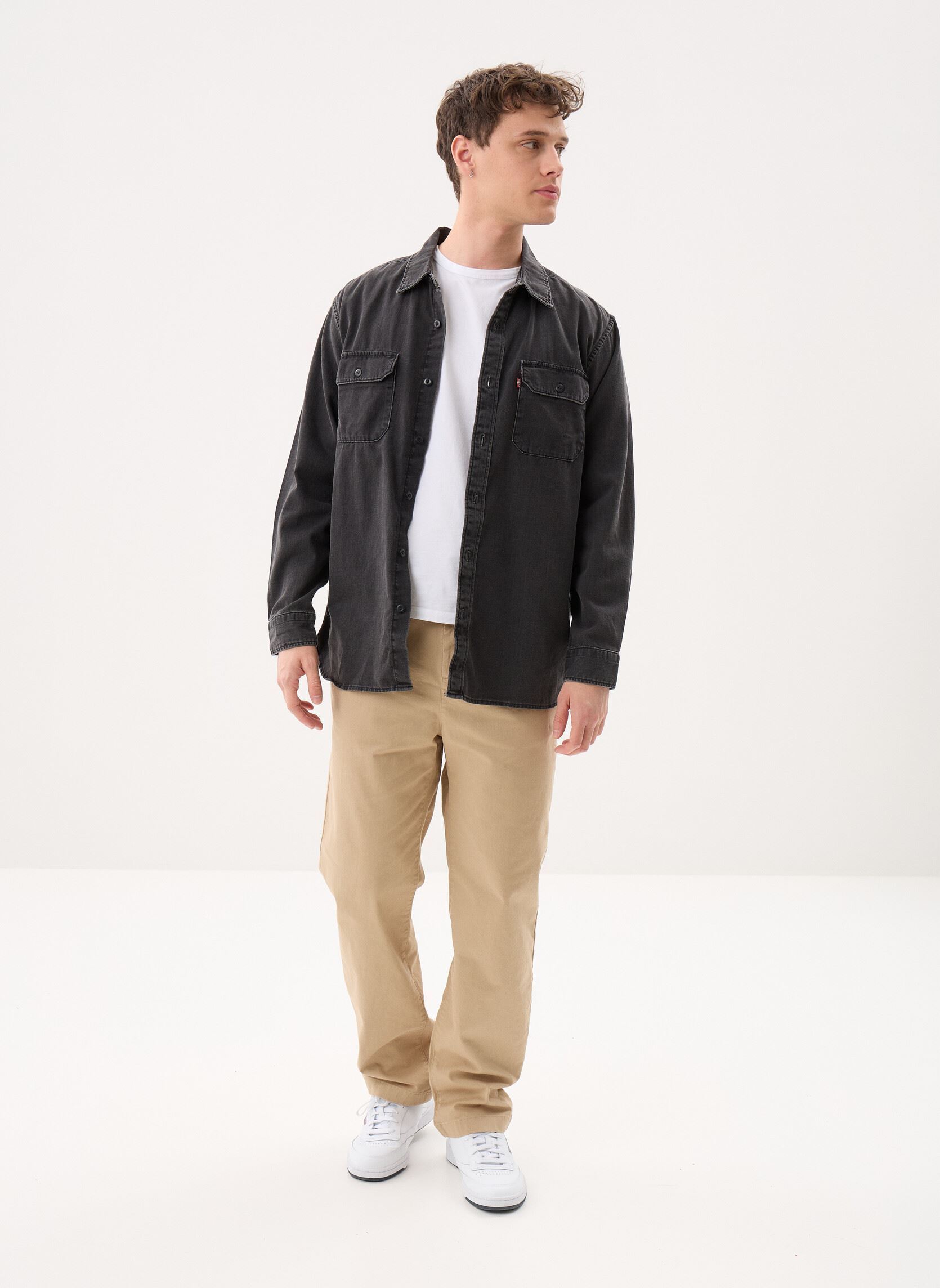 Hemden JACKSON WORKER herren schwarz Levi's Hemden JACKSON WORKER herren schwarz COSMO WASHED BLACK