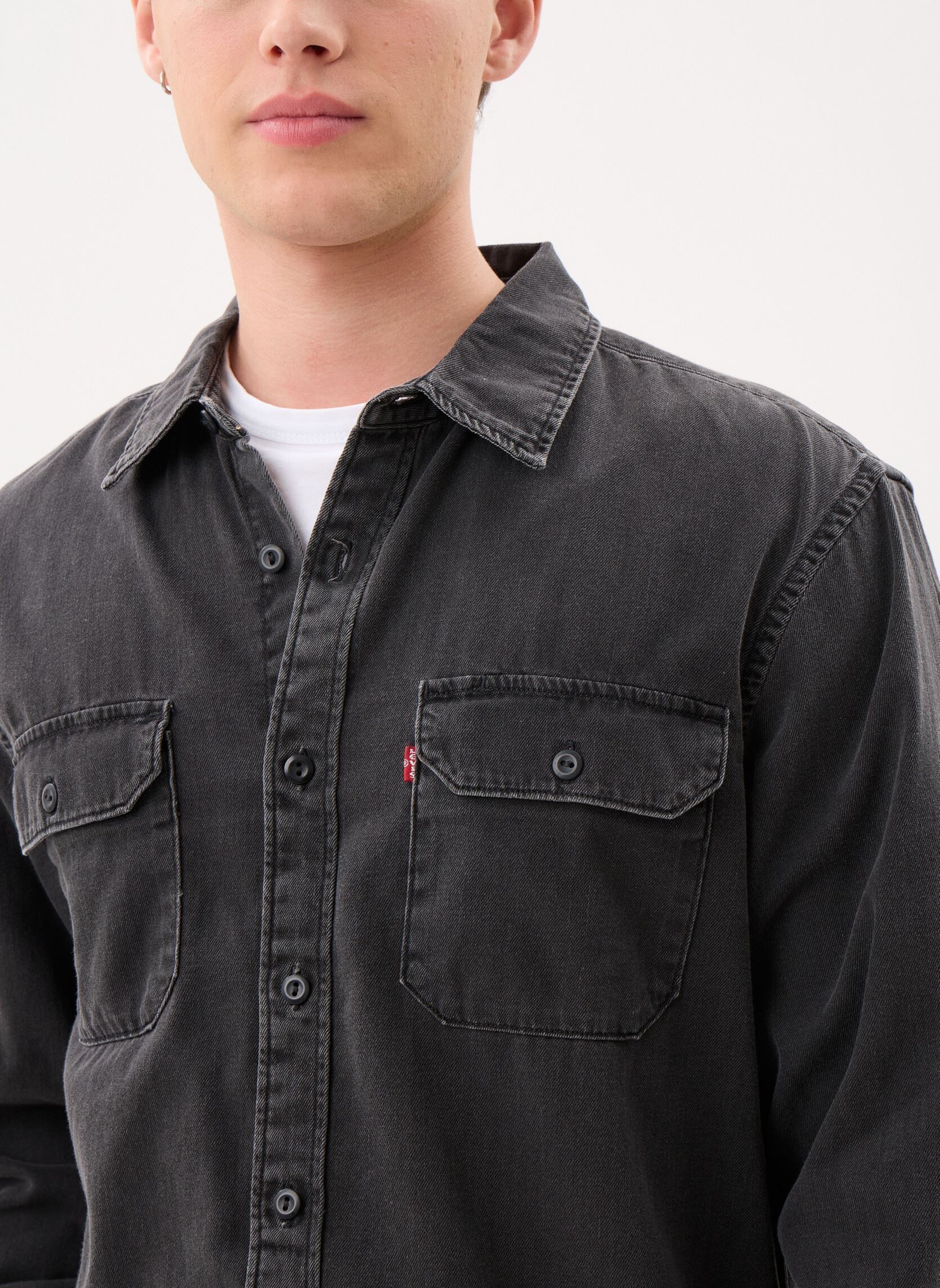 Hemden JACKSON WORKER herren schwarz Levi's Hemden JACKSON WORKER herren schwarz COSMO WASHED BLACK