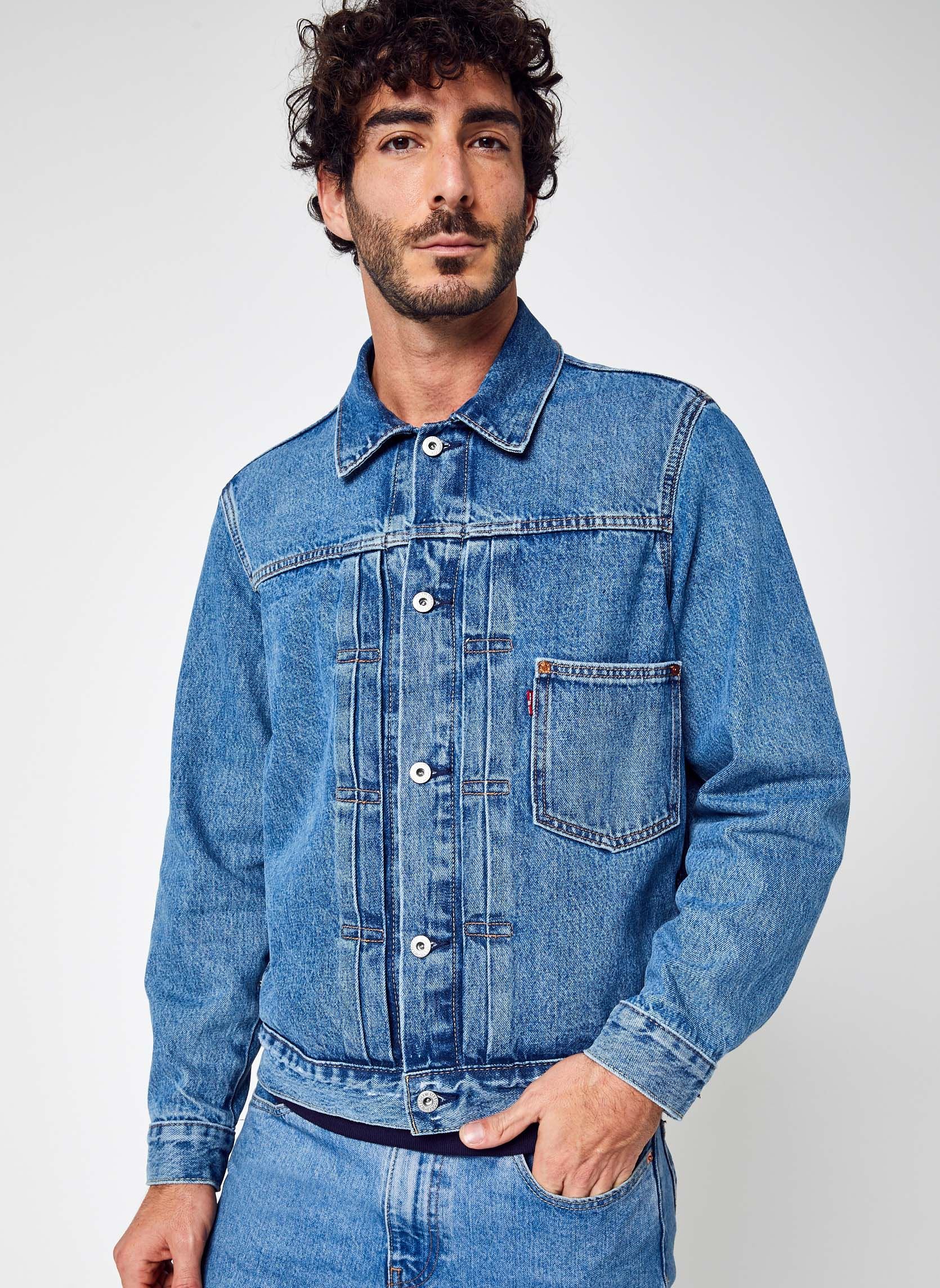 Levi s Veste TYPE I TRUCKER Bleu V tements Chez Sarenza 569132 levi-s-veste-type-i-trucker-bleu-v-tements-chez-sarenza-569132