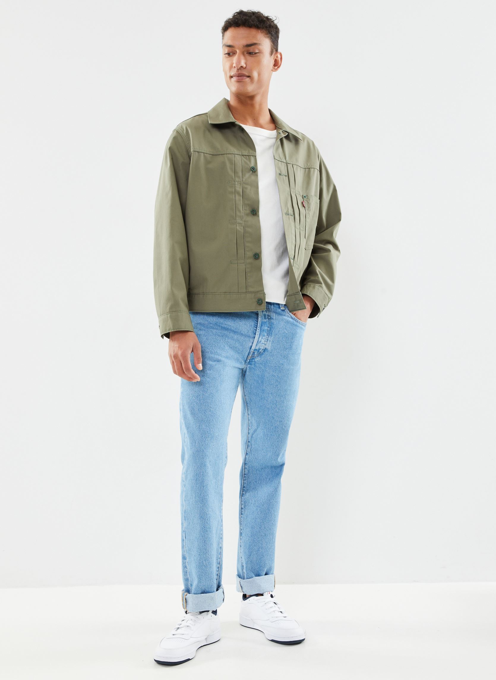 Vestes TYPE I TRUCKER homme vert Levi's Vestes TYPE I TRUCKER homme vert Smokey Olive