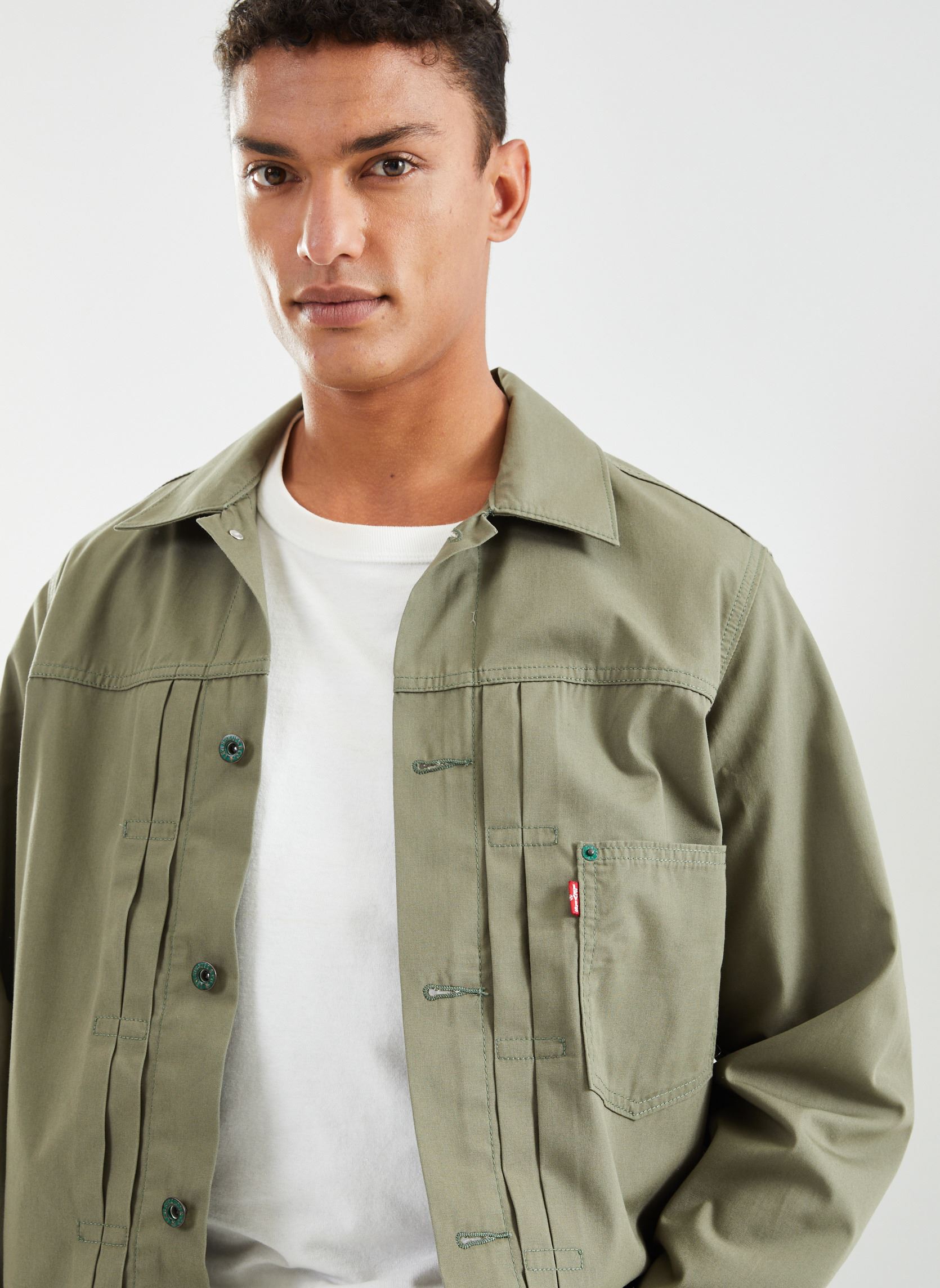 Vestes TYPE I TRUCKER homme vert Levi's Vestes TYPE I TRUCKER homme vert Smokey Olive
