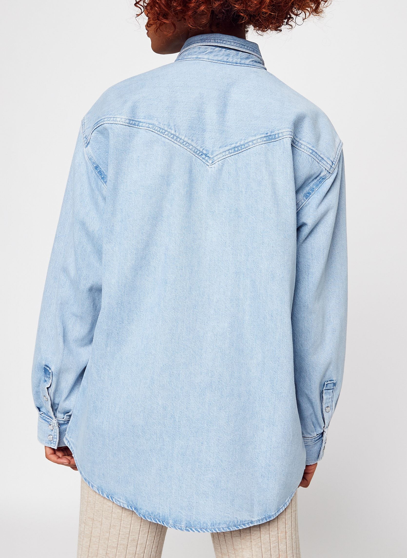 Levi's Chemise Carreaux Bleu Noir Taille S Manches Longues Style Western Americana - Vêtements