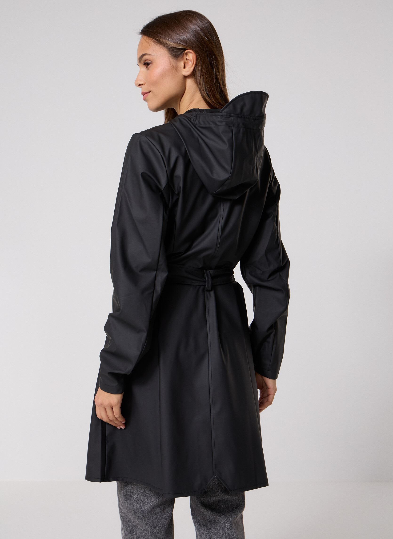 Vestes imperméable Curve Long Jacket W3 femme noir Rains Vestes imperméable Curve Long Jacket W3 femme noir BLACK