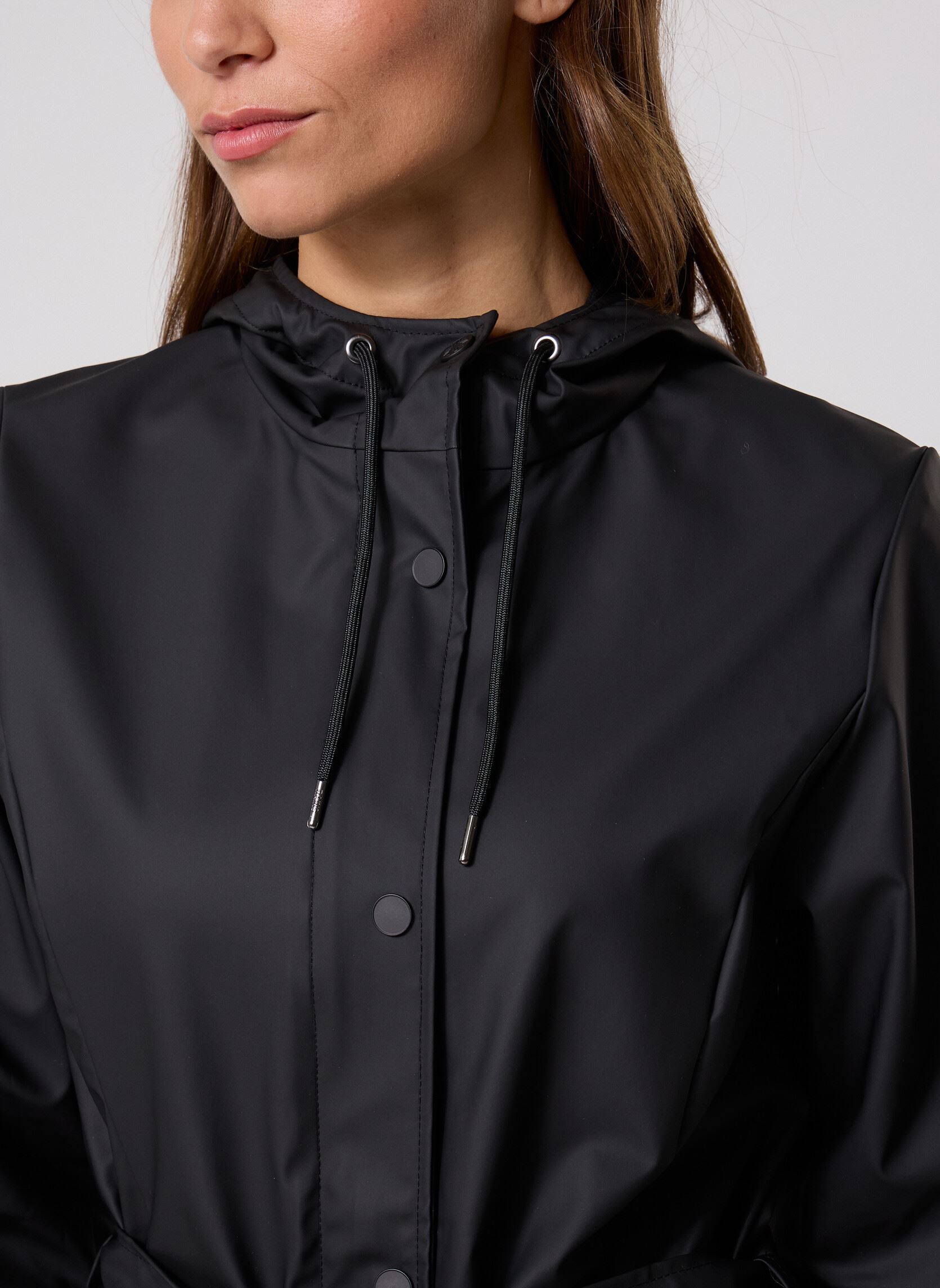 Vestes imperméable Curve Long Jacket W3 femme noir Rains Vestes imperméable Curve Long Jacket W3 femme noir BLACK