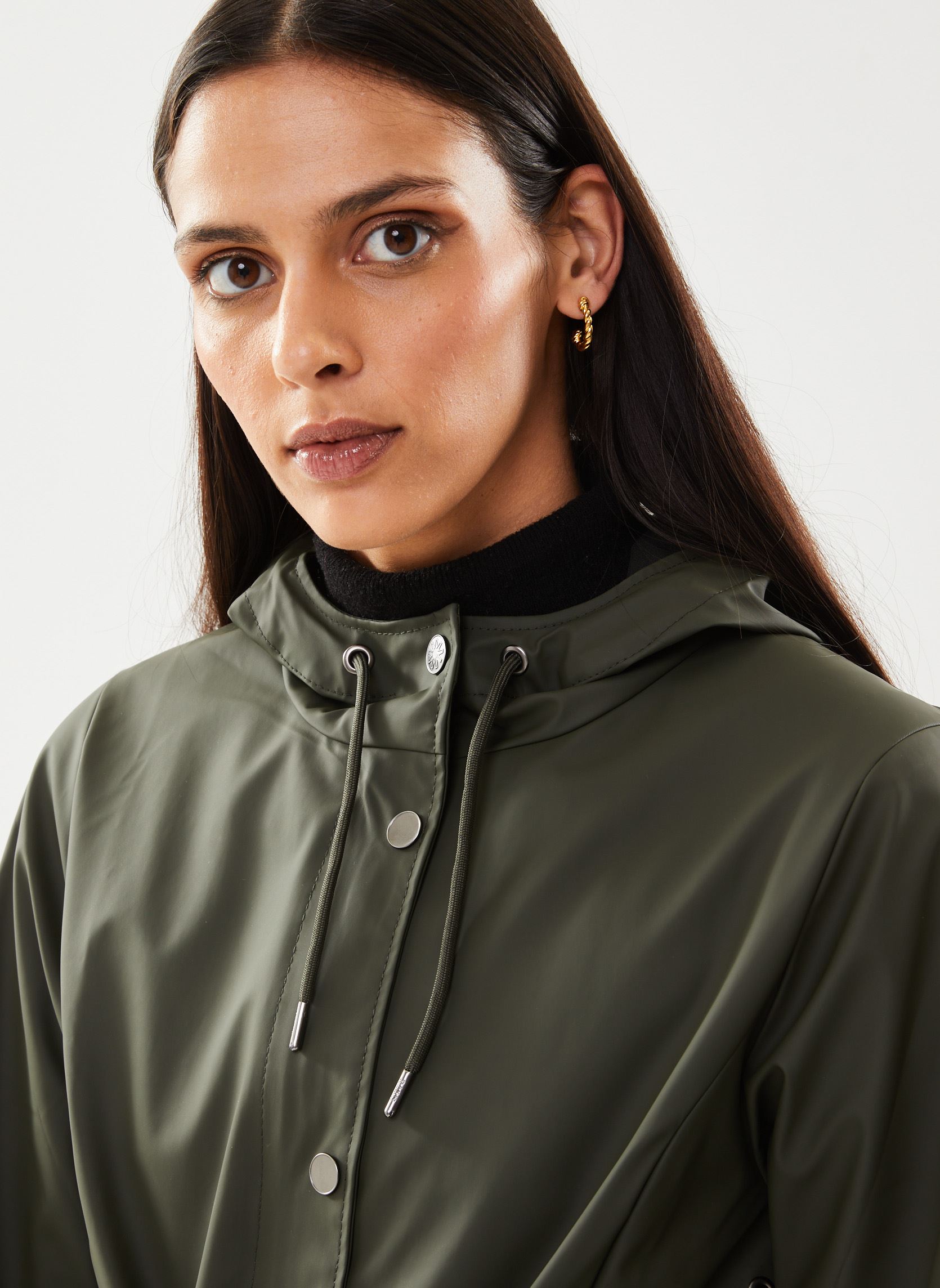 Vestes imperméable Curve Long Jacket W3 femme vert Rains Vestes imperméable Curve Long Jacket W3 femme vert GREEN