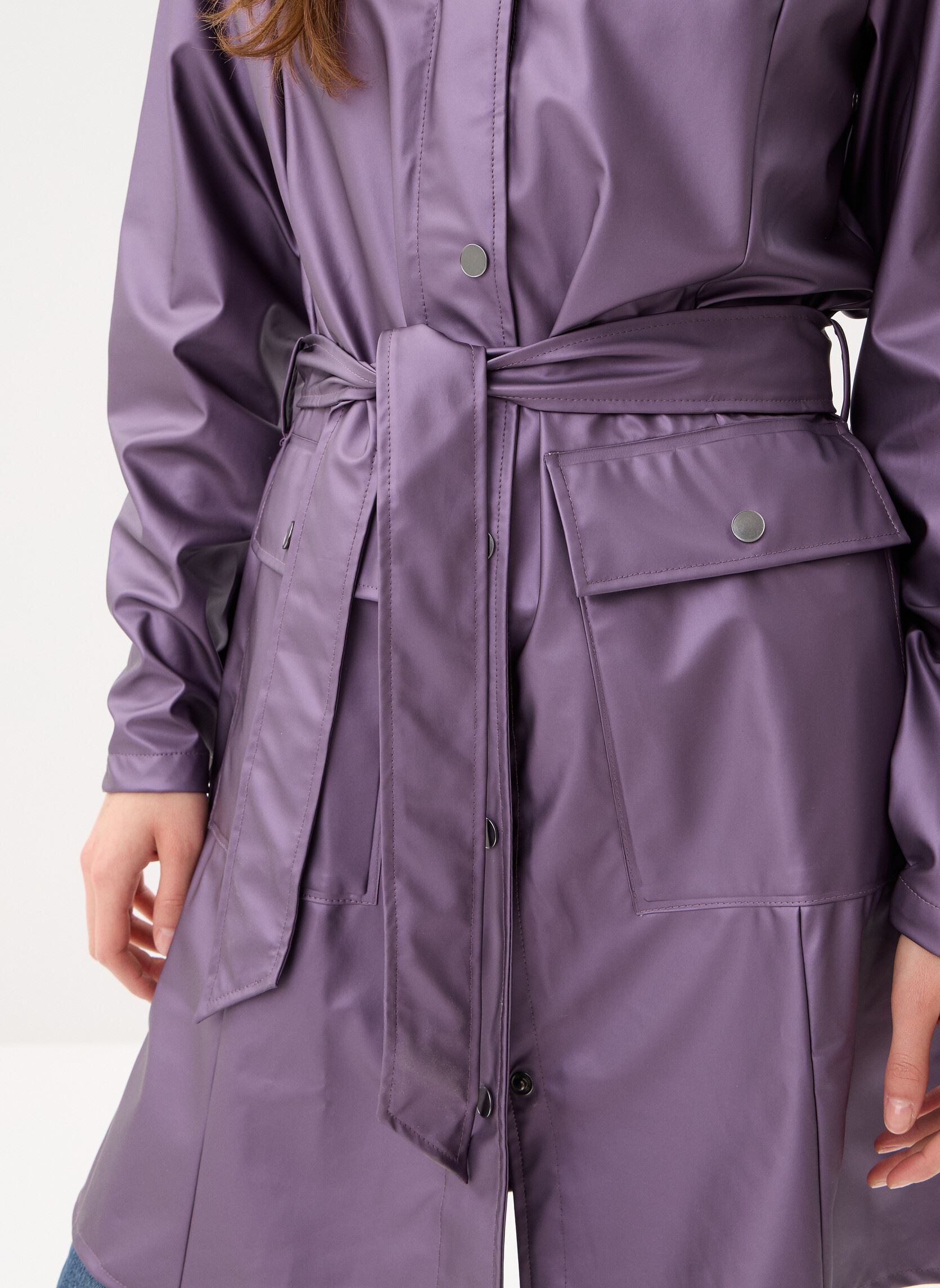 Vestes imperméable Curve Long Jacket W3 femme violet Rains Vestes imperméable Curve Long Jacket W3 femme violet BODY