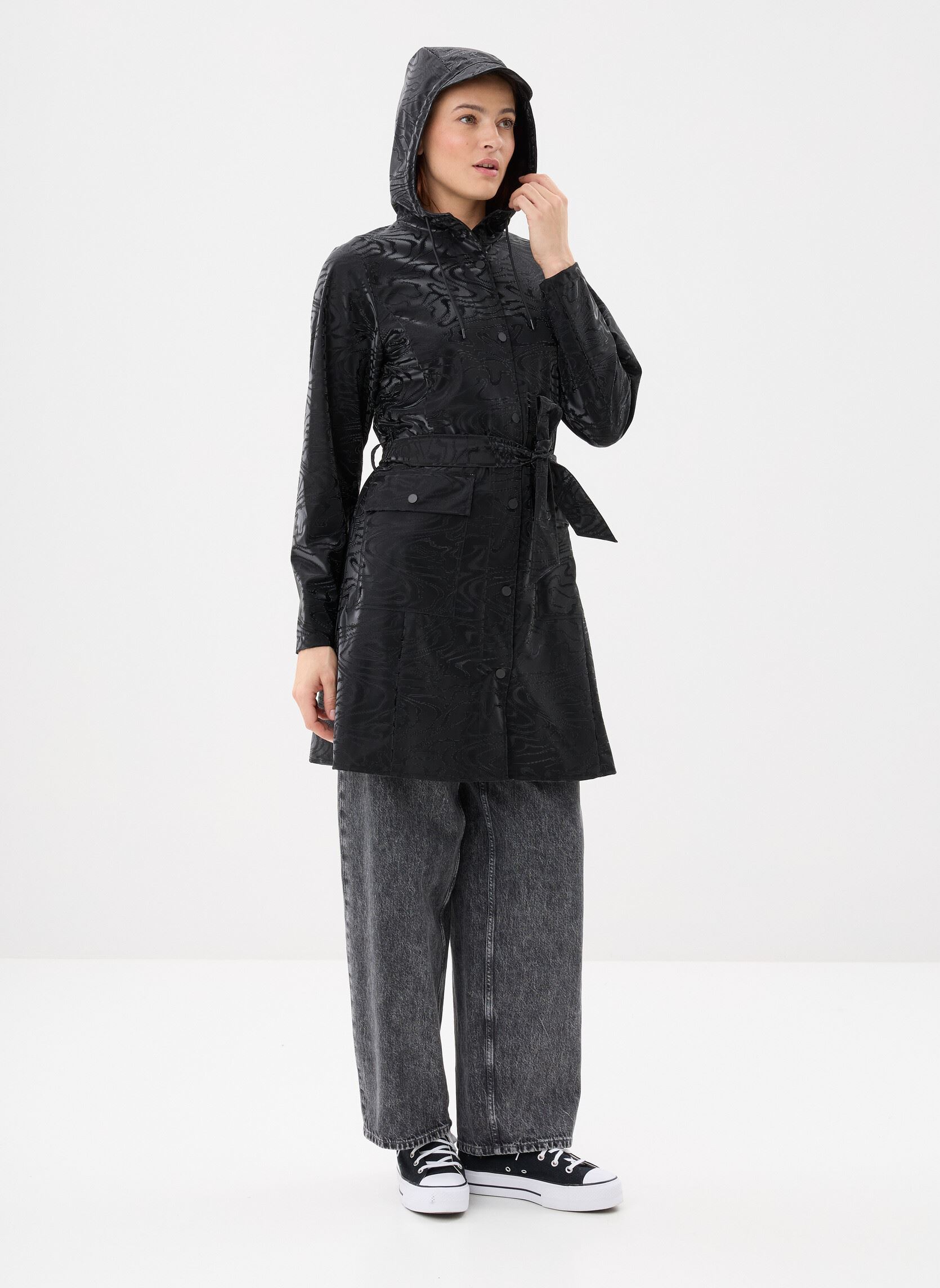 Vestes imperméable Curve Long Jacket W3 femme noir Rains Vestes imperméable Curve Long Jacket W3 femme noir AMP