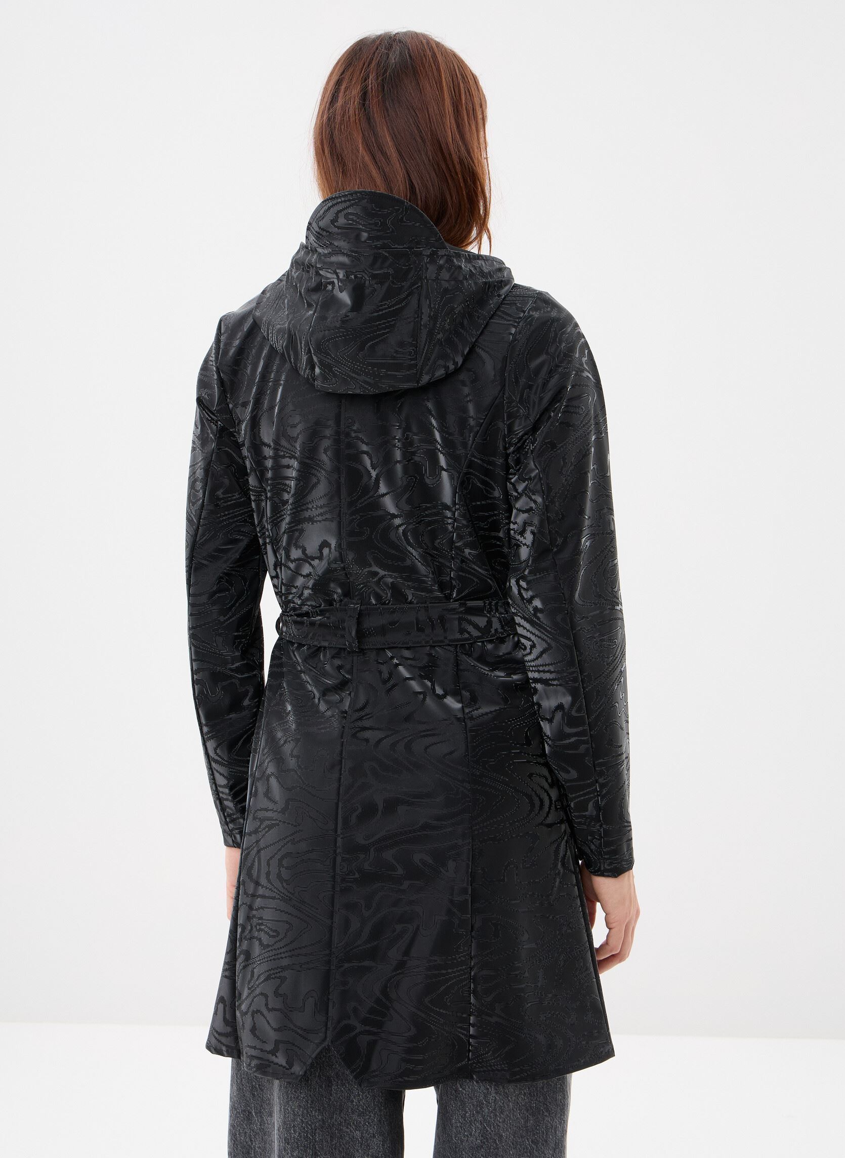Vestes imperméable Curve Long Jacket W3 femme noir Rains Vestes imperméable Curve Long Jacket W3 femme noir AMP