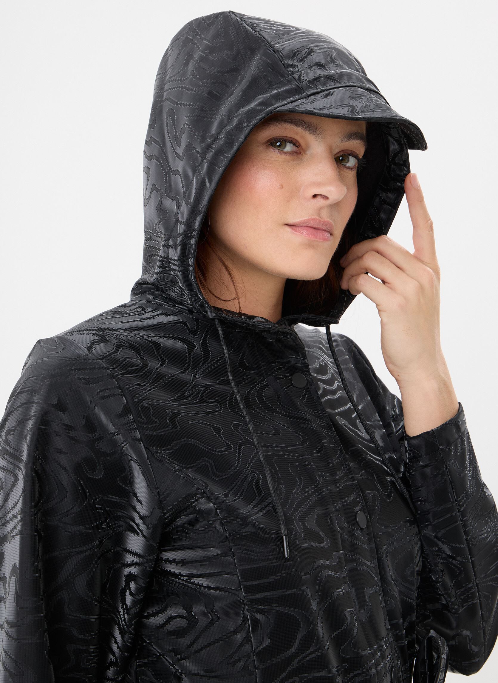 Vestes imperméable Curve Long Jacket W3 femme noir Rains Vestes imperméable Curve Long Jacket W3 femme noir AMP