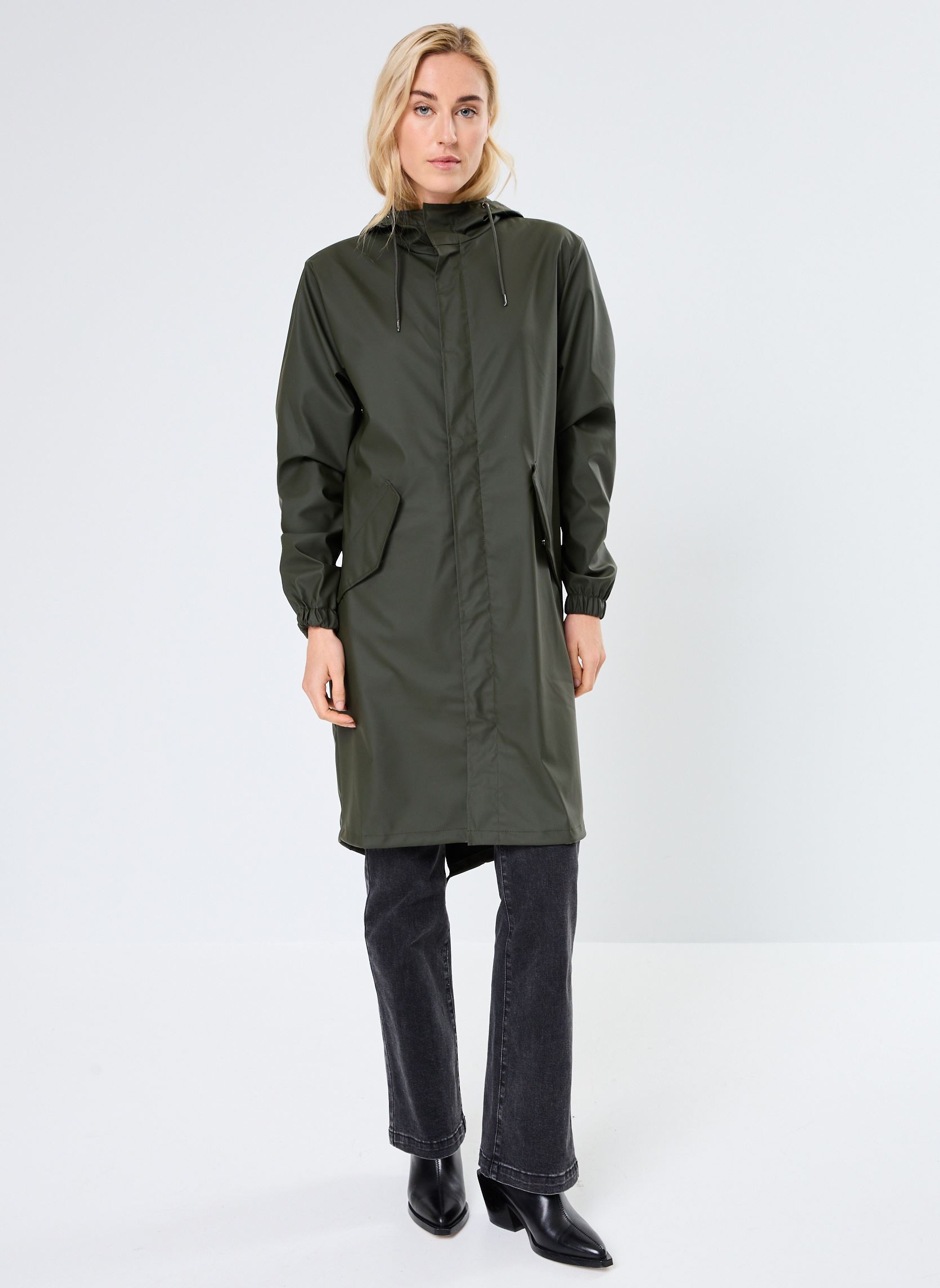 Vestes imperméable Fishtail Parka W3 - Unisexe vert Rains Vestes imperméable Fishtail Parka W3 - Unisexe vert Green
