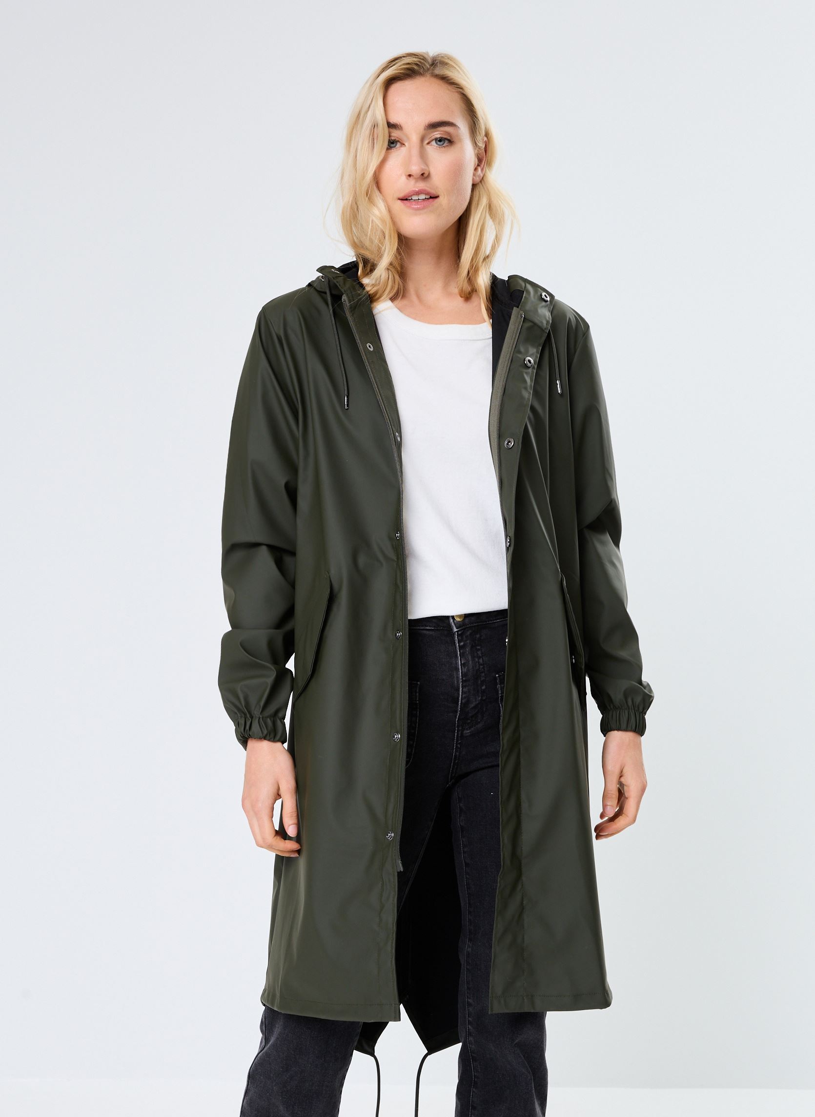Vestes imperméable Fishtail Parka W3 - Unisexe vert Rains Vestes imperméable Fishtail Parka W3 - Unisexe vert Green