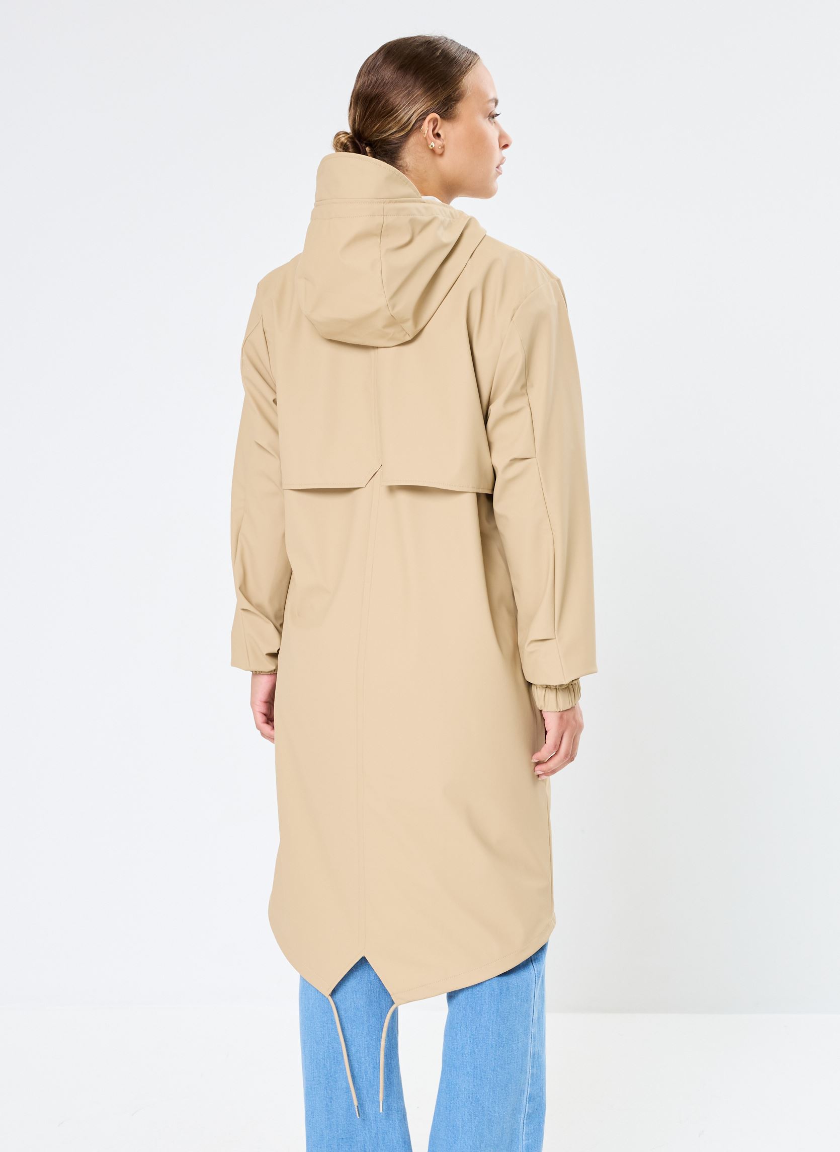 Regenjacken Fishtail Parka W3 - Unisexe beige Rains Regenjacken Fishtail Parka W3 - Unisexe beige Sand