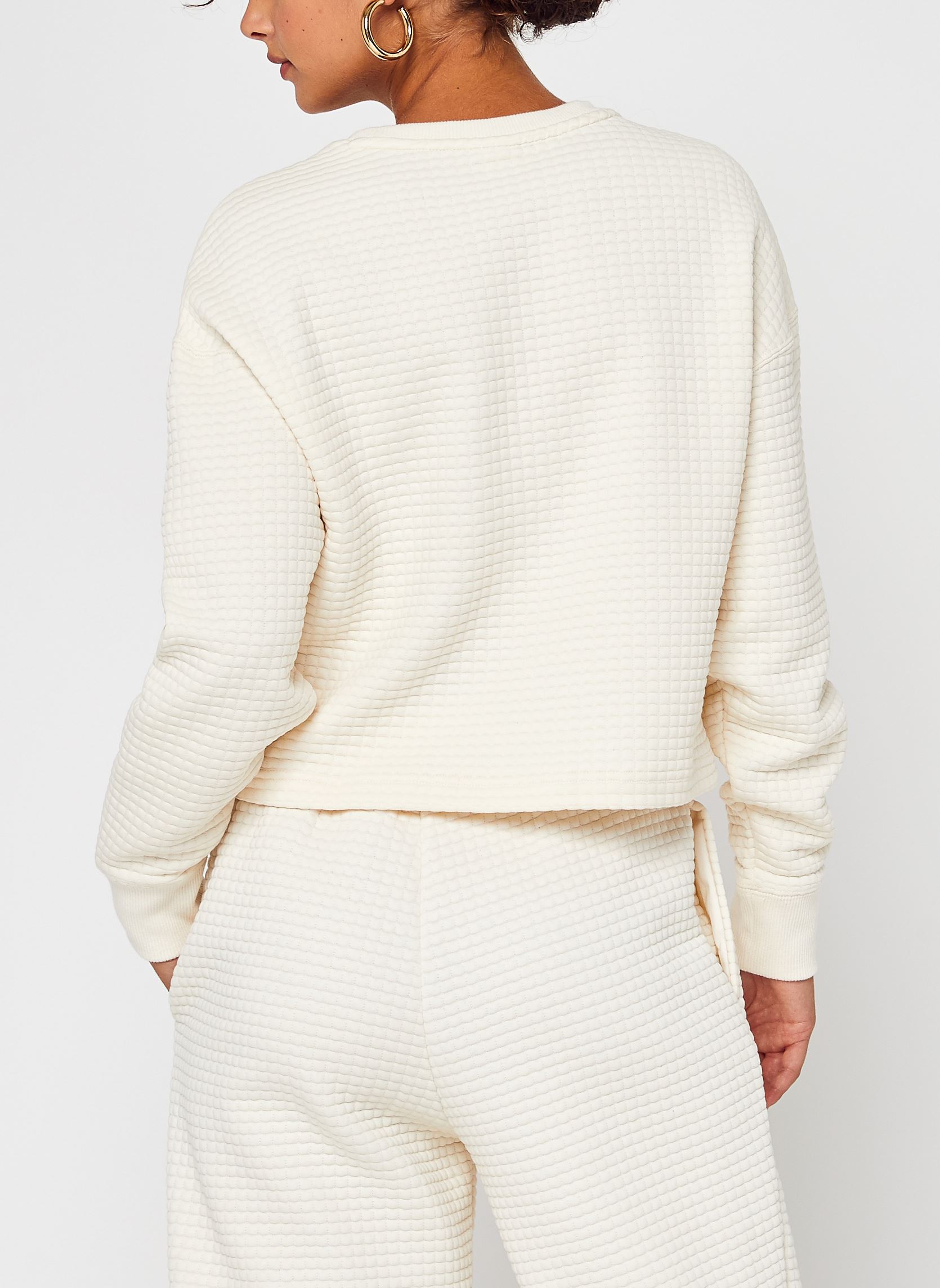 Truien Classics Quilted Crew dames beige Puma Truien Classics Quilted Crew dames beige 535694-99
