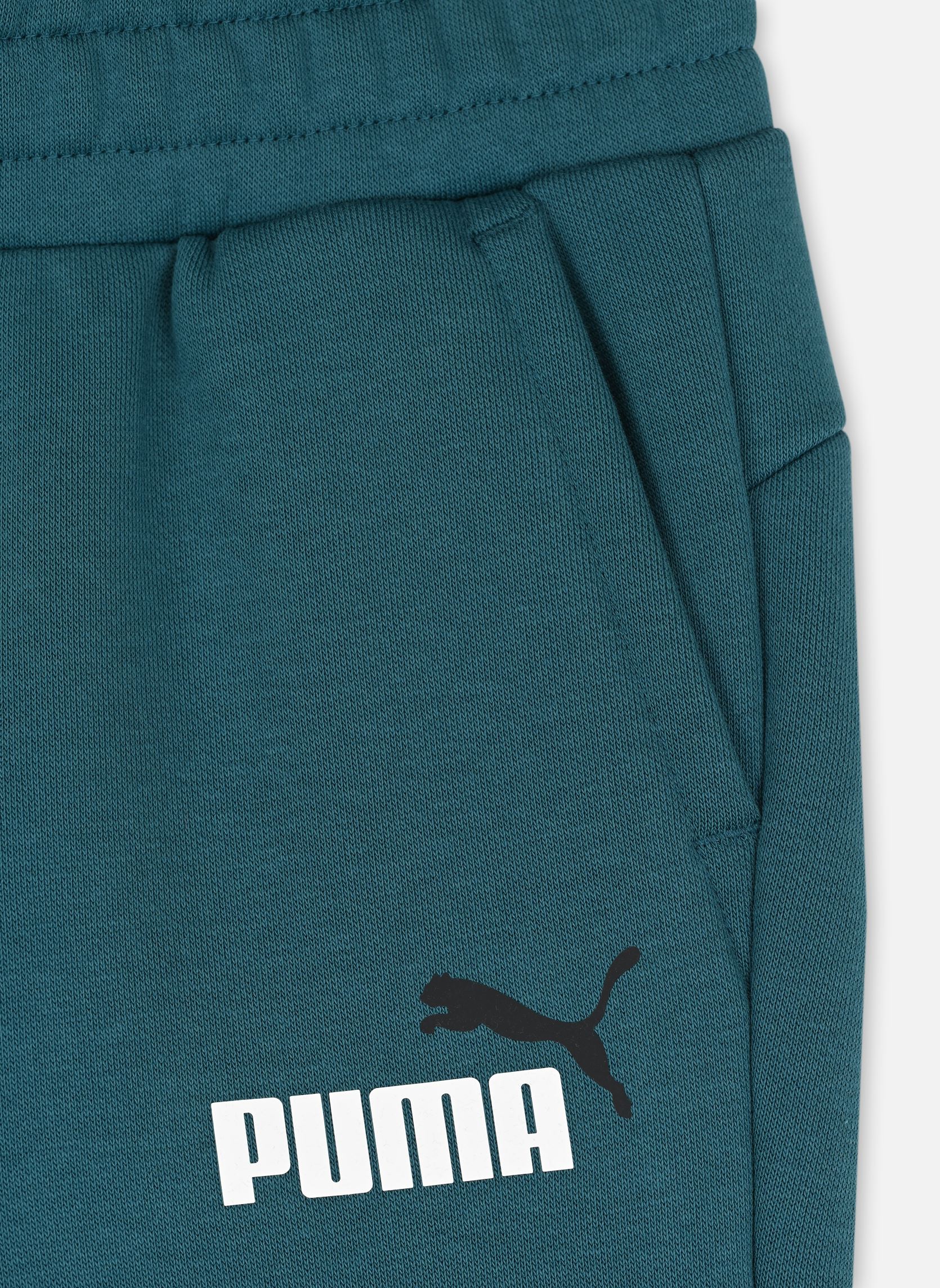 Joggings Ess+ 2 Col Logo Pants Fl Cl B garçon vert Puma Joggings Ess+ 2 Col Logo Pants Fl Cl B garçon vert Cold Green